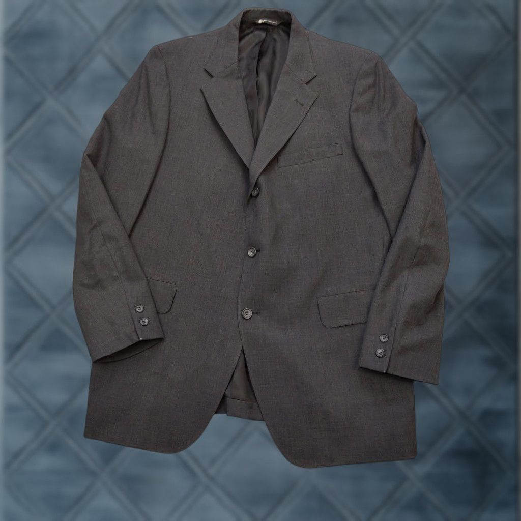 Jos. A. Bank VINTAGE Jos. A. Bank Blazer Mens 42R Gray Wool Jacket Unstructured 2 Piece Suit Coat Casual Formal 90s Mens Size 42R - 1 Thumbnail