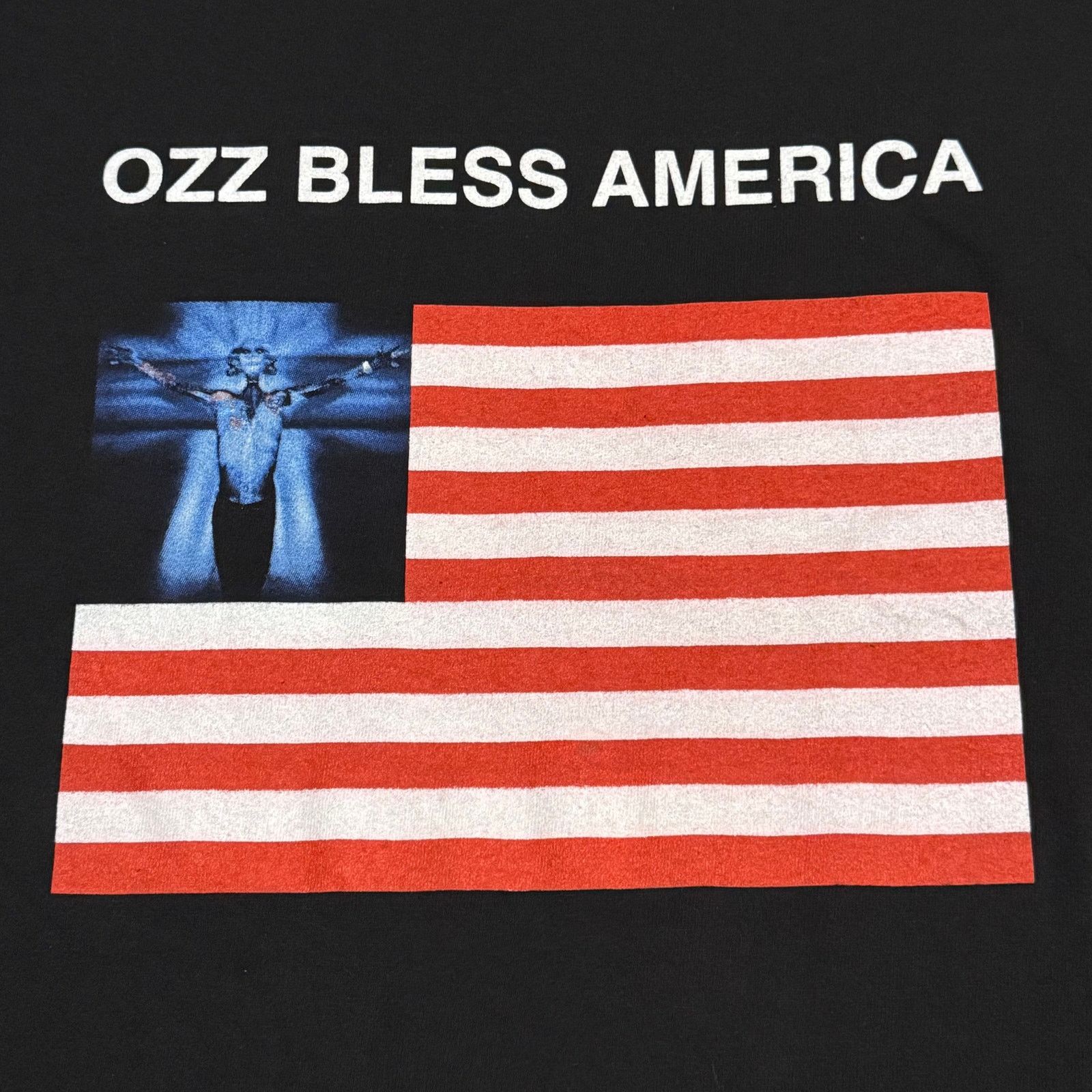 Band Tees × Vintage Vintage 2001 Ozzy Osbourne Ozz Bless America Shirt Large Size US L / EU 52-54 / 3 - 3 Thumbnail