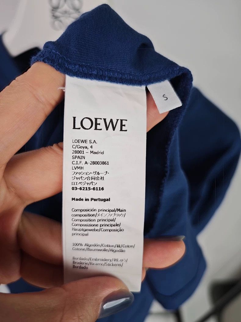 Loewe LOEWE SS25 Pure color Logo embroidered round neck short sl Size US S / EU 44-46 / 1 - 4 Thumbnail