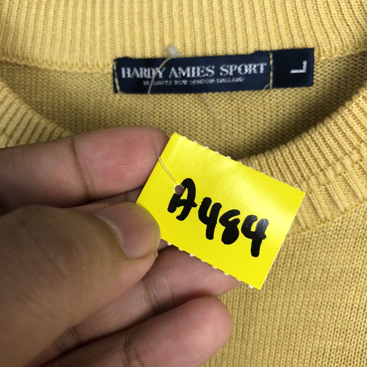 Hardy Amies × Vintage Hardy Amies Sport Yellow Sweatshirt #A484 Size US L / EU 52-54 / 3 - 10 Thumbnail