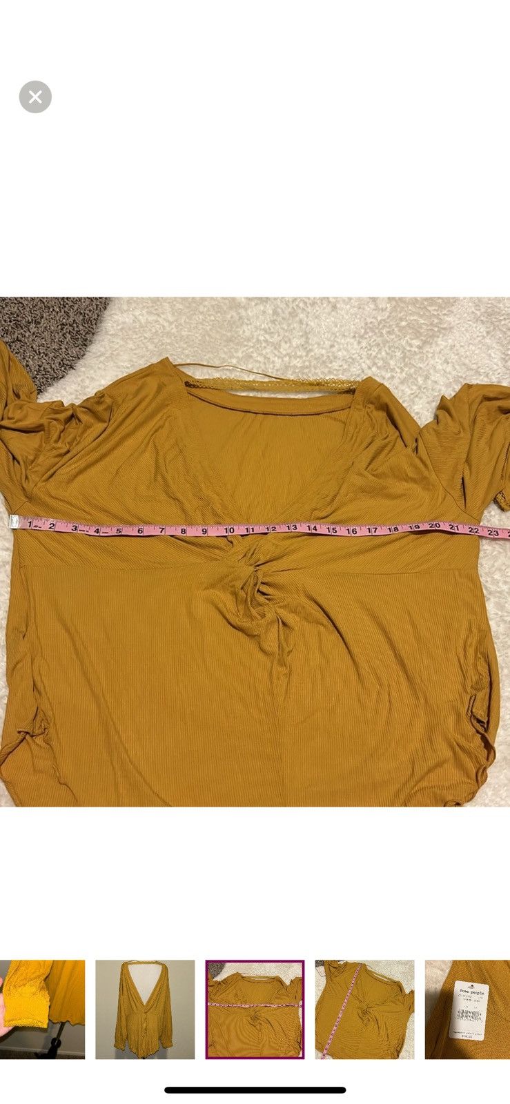 Free People Free people XS untamed gold shimmy shake top Size XS / US 0-2 / IT 36-38 - 4 Thumbnail