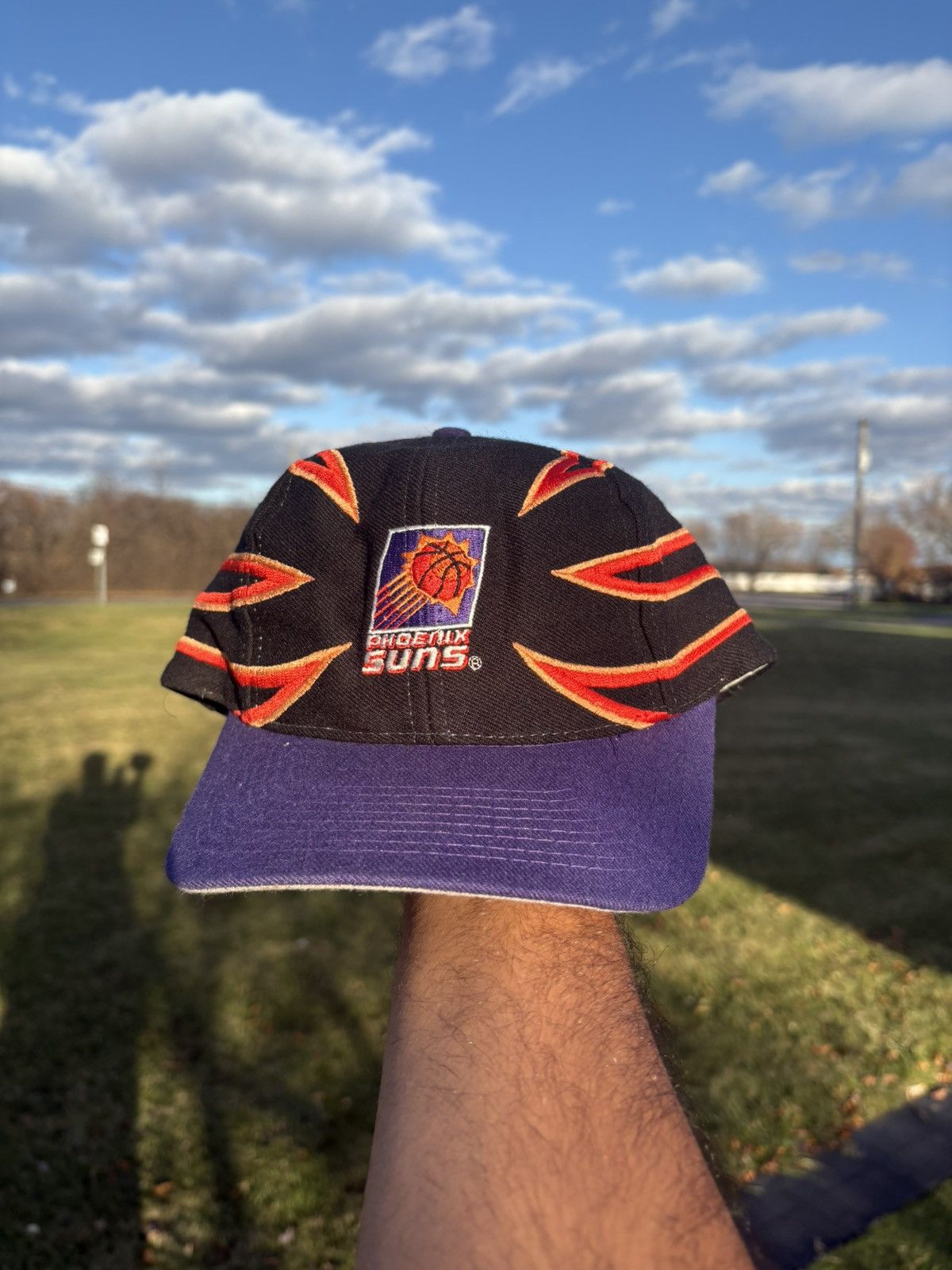 Phoenix Suns NBA VTG 90s Drew Pearson Claw Snapback Hat Cap