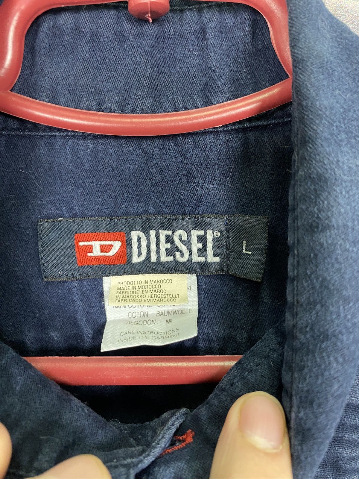 Diesel × Vintage Men’s Diesel Button Down Shirt Vintage Size Large Size US L / EU 52-54 / 3 - 10 Thumbnail