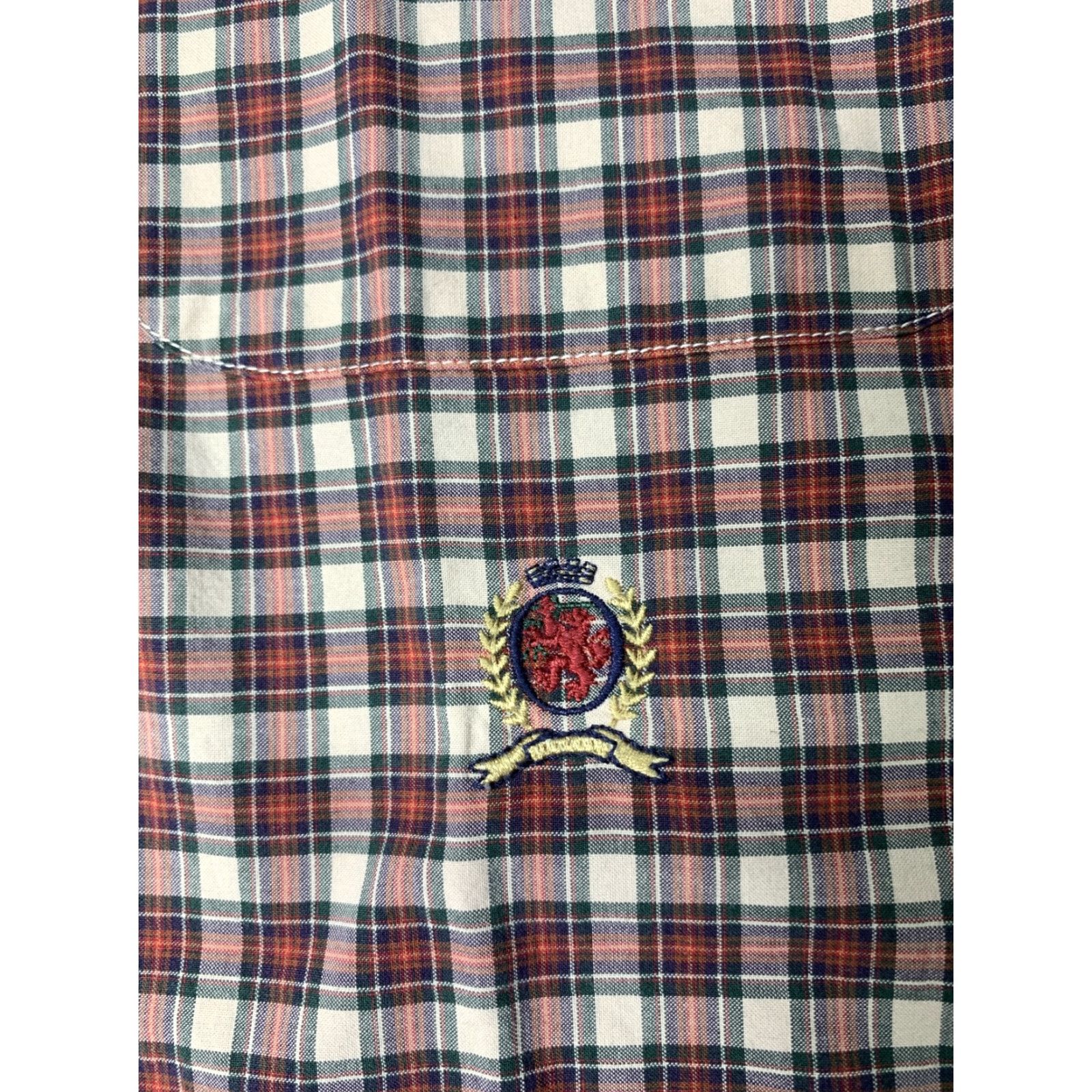 Tommy Hilfiger Tommy Hilfiger Men's Shirt Size Large Red White Green Plaid Long Sleeve Button-Up Collar-Down Cotton MENS Regular Vintage: No (But can't add new info) Size US L / EU 52-54 / 3 - 5 Thumbnail