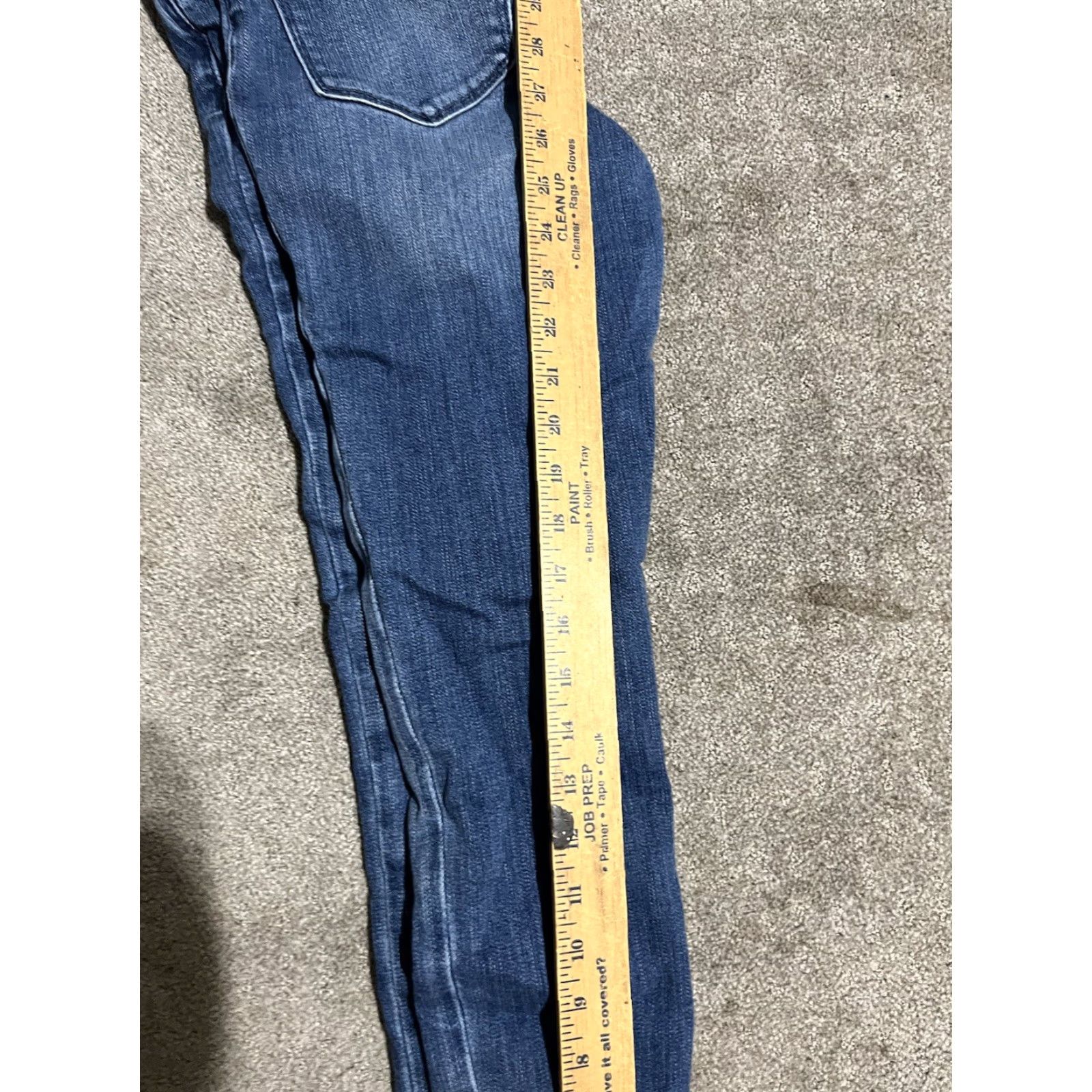 Vintage Blank NYC Jeans Womens 27 Blue Denim Mid Rise Distressed Skinny Womens Size 27" / US 4 / IT 40 - 6 Thumbnail