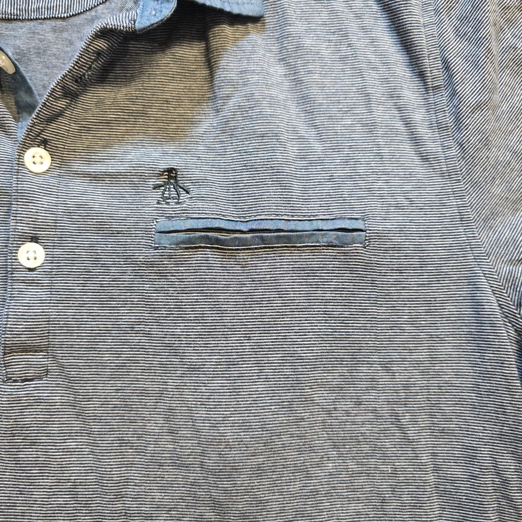 Original Penguin Original Penguin Shirt Mens XL Blue Polo Short Sleeve Casual Classic Shirt Size US XL / EU 56 / 4 - 5 Thumbnail