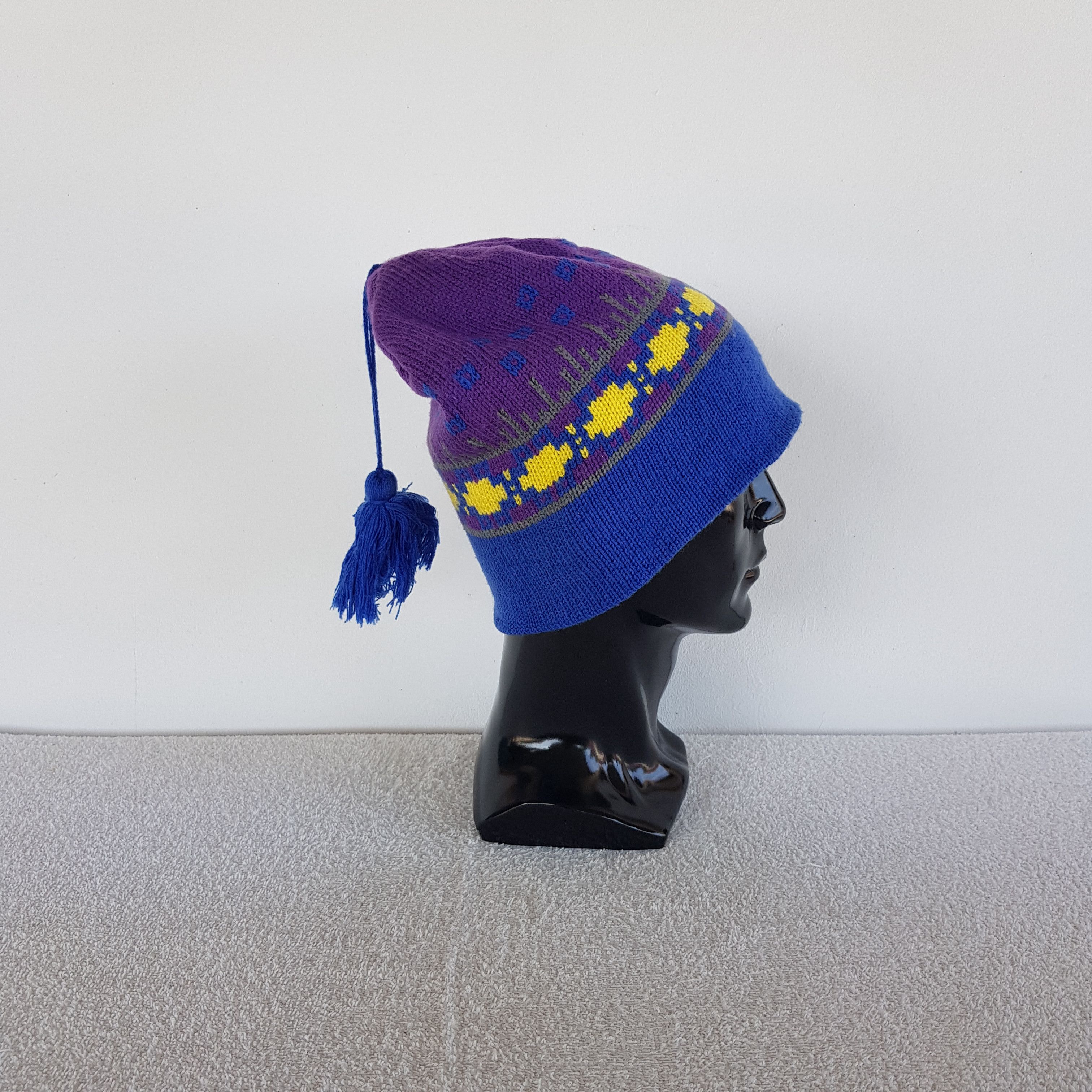 Japanese Brand Vintage 90s Japanese Beanie Aztec Snow Caps Hats. Size ONE SIZE - 3 Thumbnail