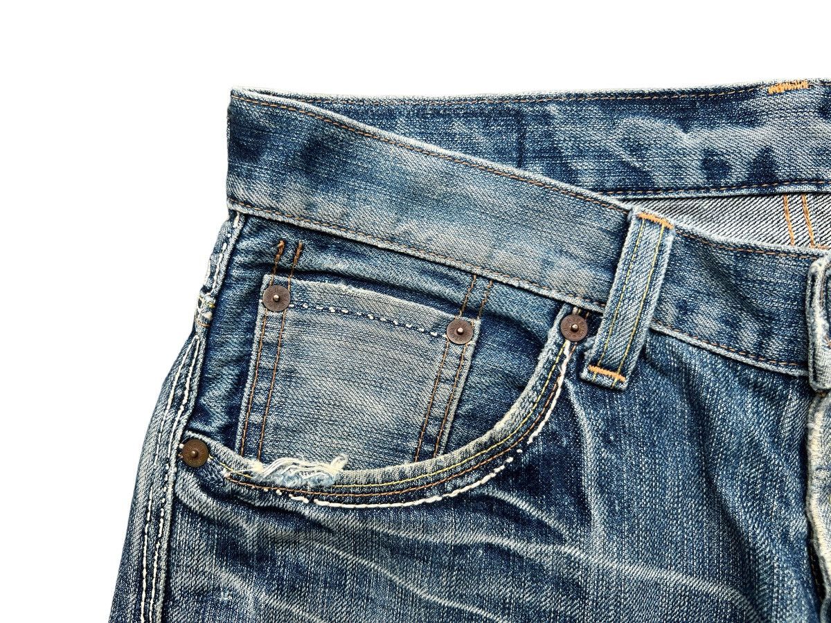 Japanese Brand BartackJapan Selvedge Patchwork Distressed Denim Jeans 32x32 Size US 32 / EU 48 - 12 Thumbnail