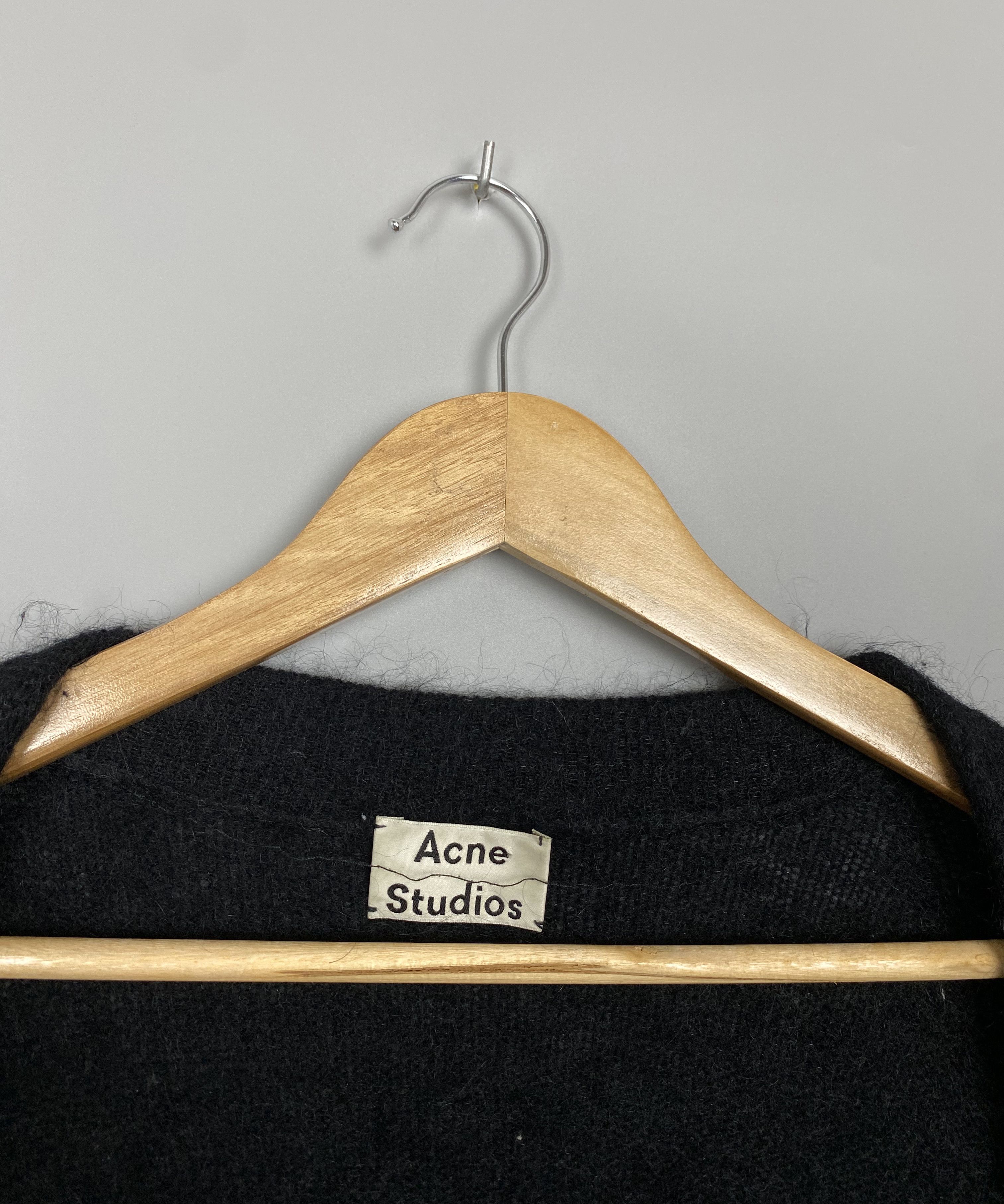 Acne Studios Acne Studios Raya Paw14 Mohair Wool Black Cardigan Size S / US 4 / IT 40 - 11 Thumbnail