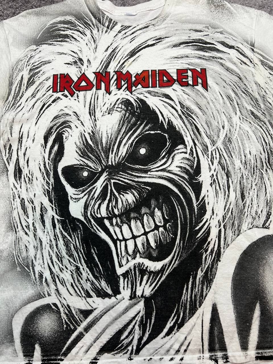 Iron Maiden Vintage Iron Maiden Over Print Tee Size US XL / EU 56 / 4 - 4 Thumbnail