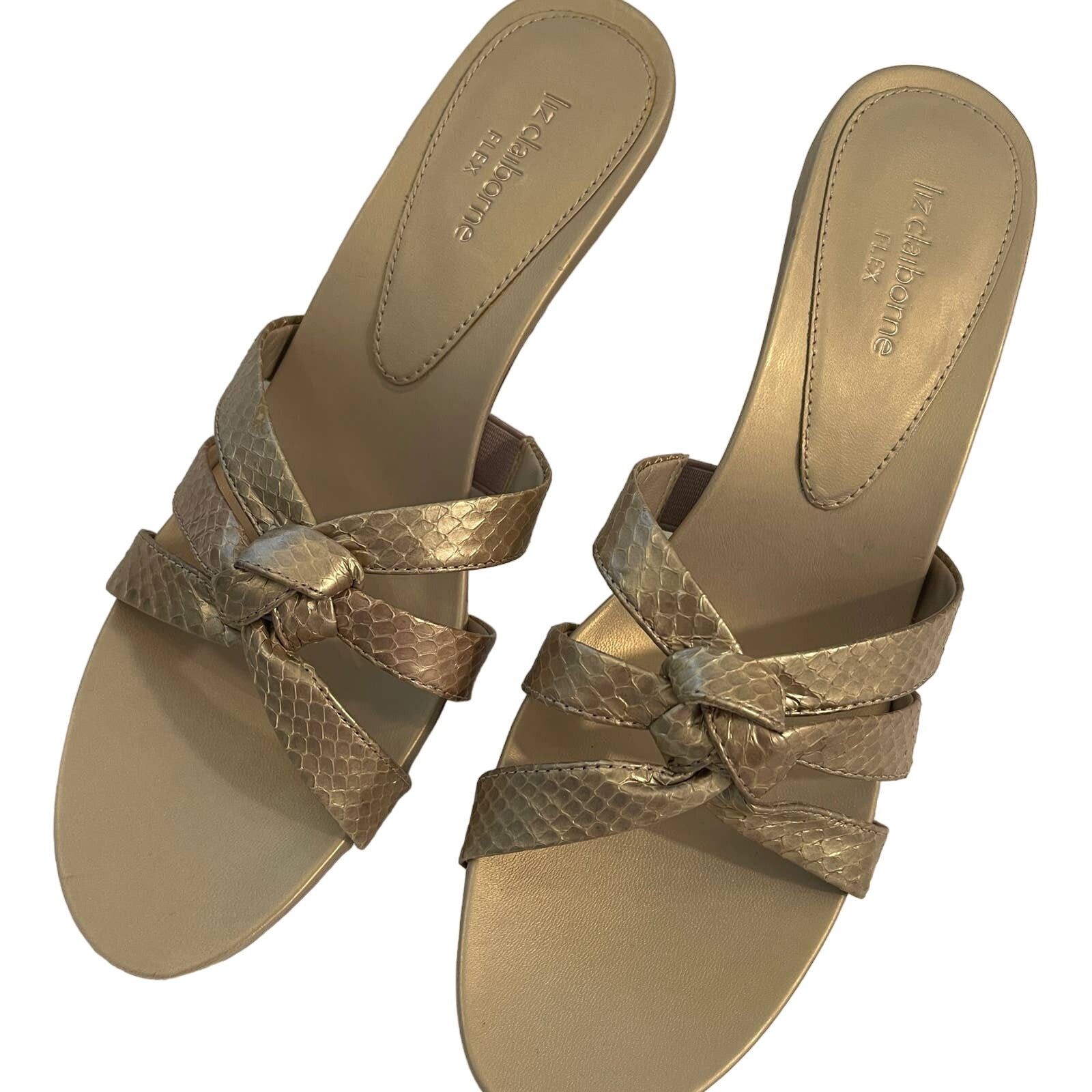 Liz Claiborne Liz Claiborne Flex ANDROS New Platinum Copperhead Size 8.5M Size US 8.5 / IT 38.5 - 2 Thumbnail