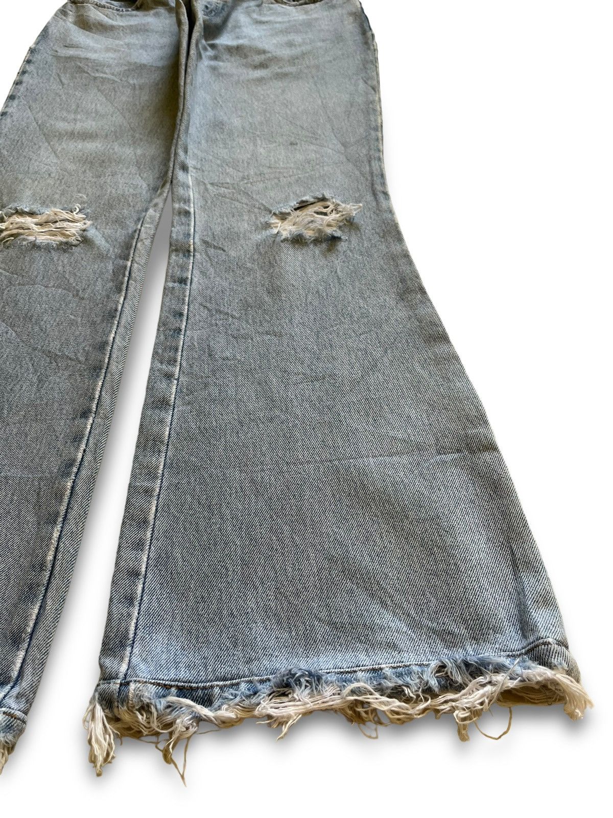 Japanese Brand SALES🔥Vintage Japanese Brand Distressed Flare Jeans Size 27" / US 4 / IT 40 - 7 Thumbnail