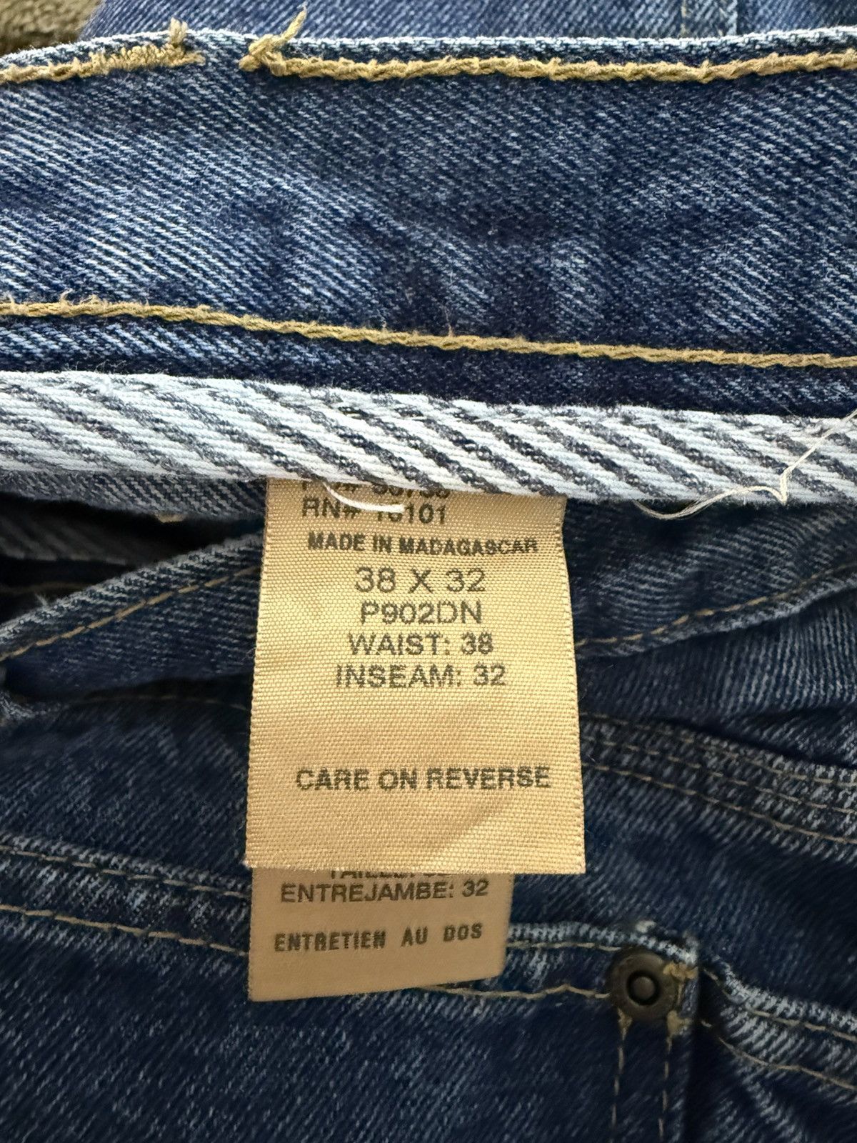 Other × Vintage Double Knee Blue Jeans Size US 38 / EU 54 - 4 Thumbnail