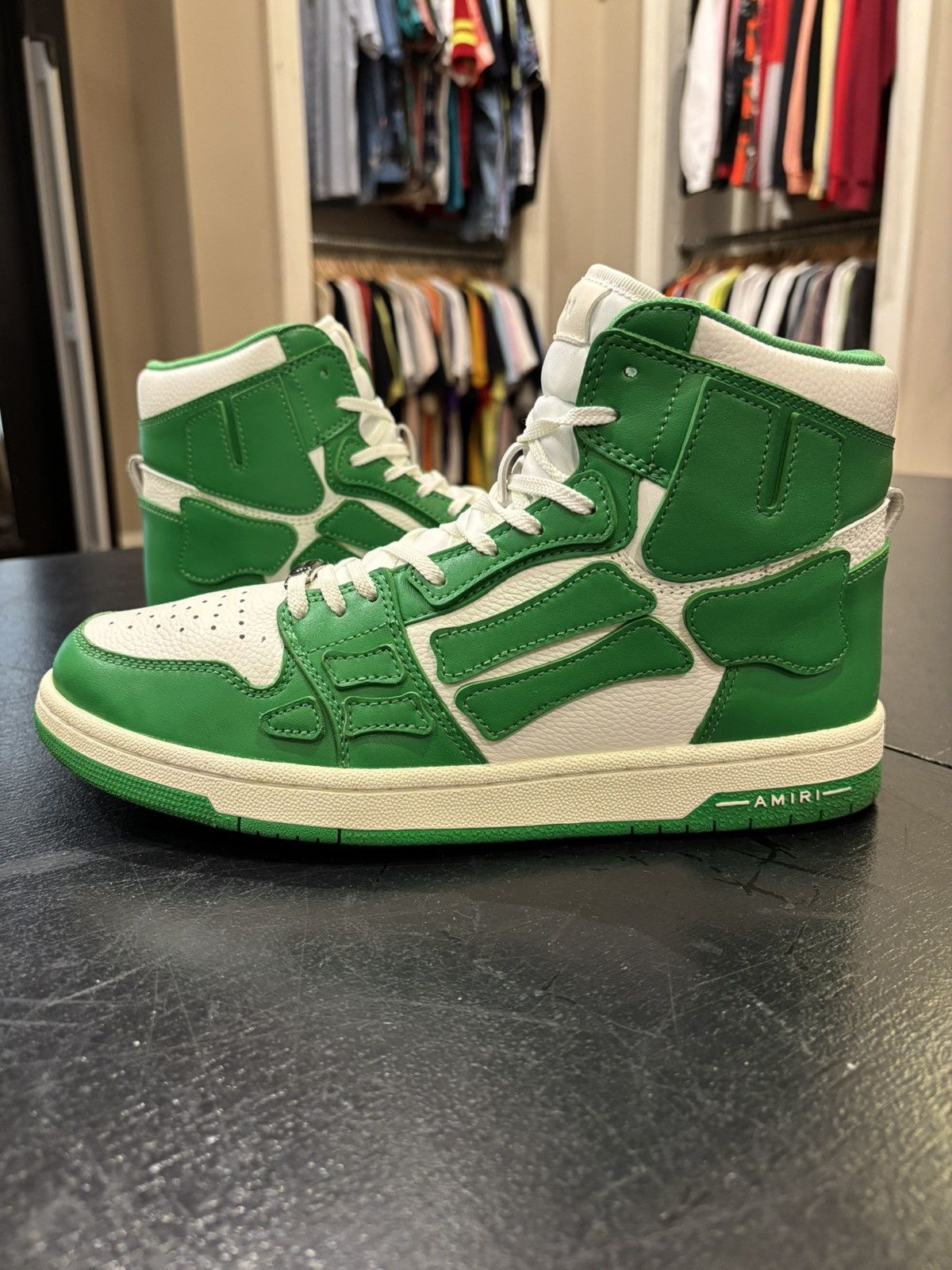 Amiri Amiri skele high top sneakers green Size US 10 / EU 43 - 1 Thumbnail
