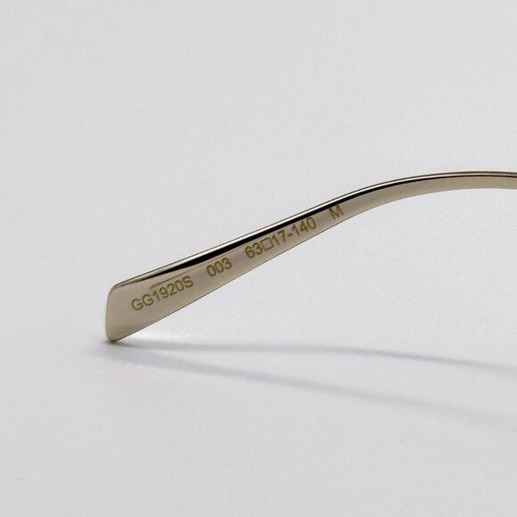 Gucci NEW GUCCI GG1920S 003 SUNGLASSES GOLD WOMEN CAT EYE EYEWEAR Size ONE SIZE - 12 Thumbnail