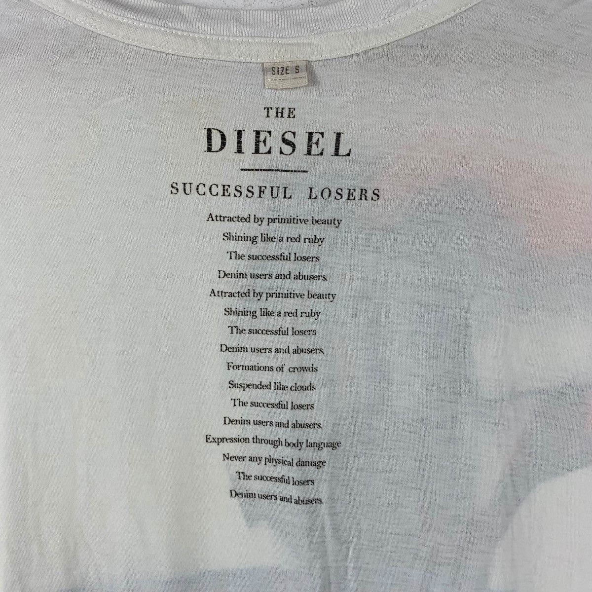 Diesel DIESEL SUCCESSFUL LOSER Collection Any Other Tee Shirt Top Size US S / EU 44-46 / 1 - 6 Thumbnail