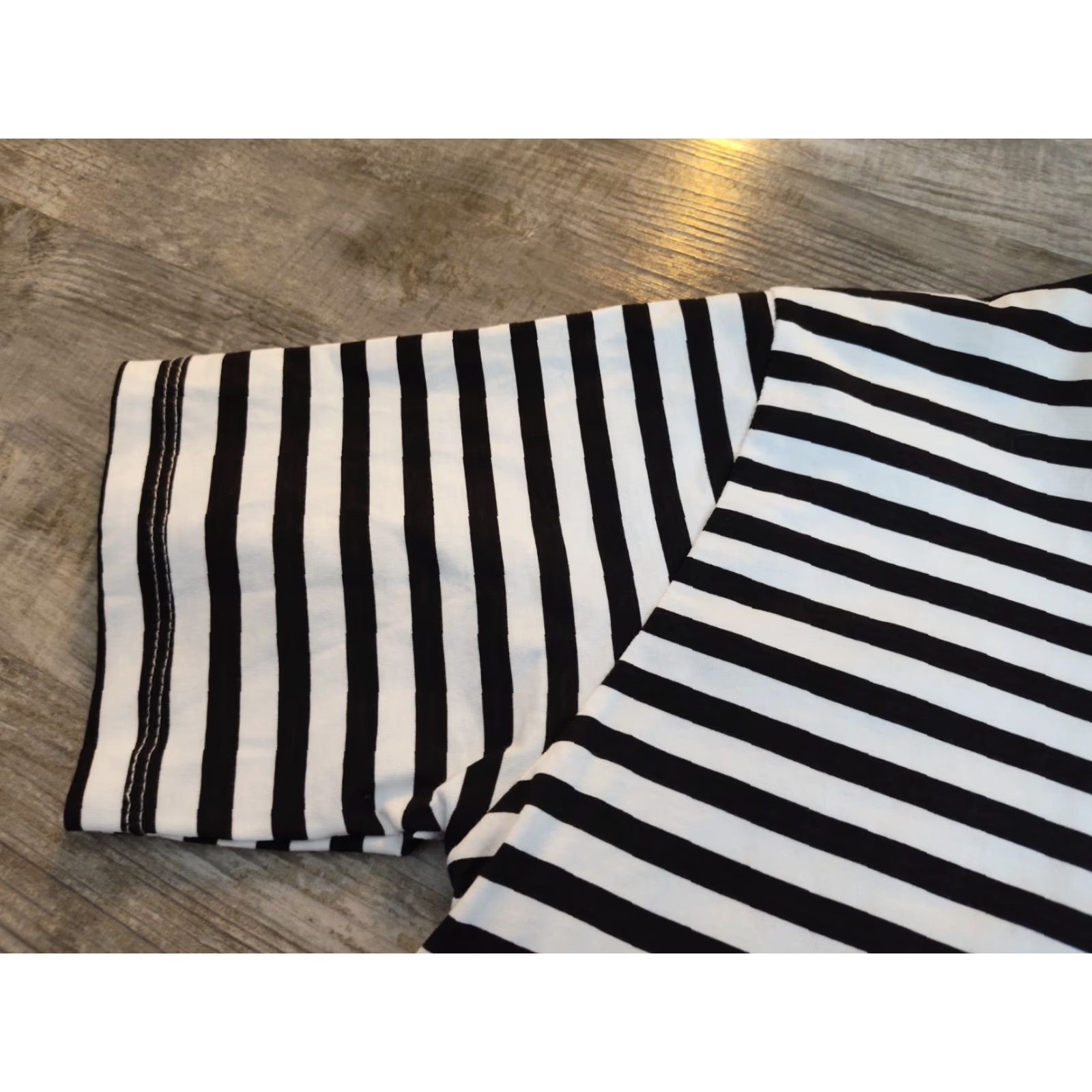 Vintage PASDEMER Italia Striped Logo Tee Shirt Mens S Crew Neck Short Sleeve Black & White Cotton T-Shirt Designer Italian Vintage No Size US S / EU 44-46 / 1 - 4 Thumbnail