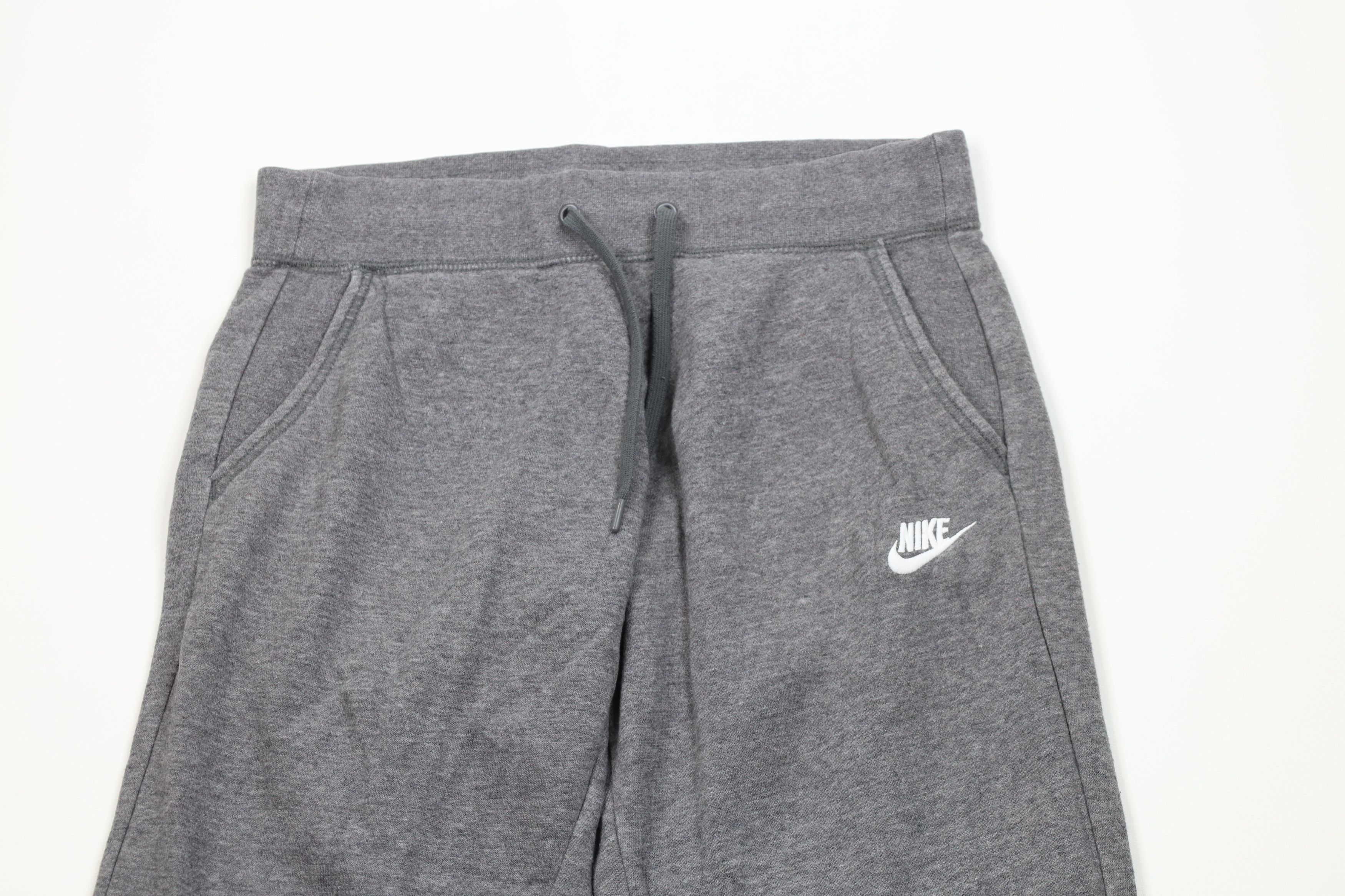 Nike Vintage Nike Scott Mini Swoosh Wide Leg Sweatpants Gray Size 28" / US 6 / IT 42 - 2 Thumbnail
