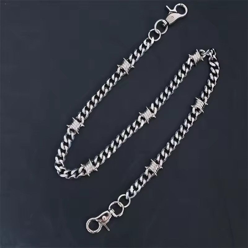 Japanese Brand Vintage Keychain Jeans Chain Skull Dagger Belt Chain Size ONE SIZE - 6 Thumbnail