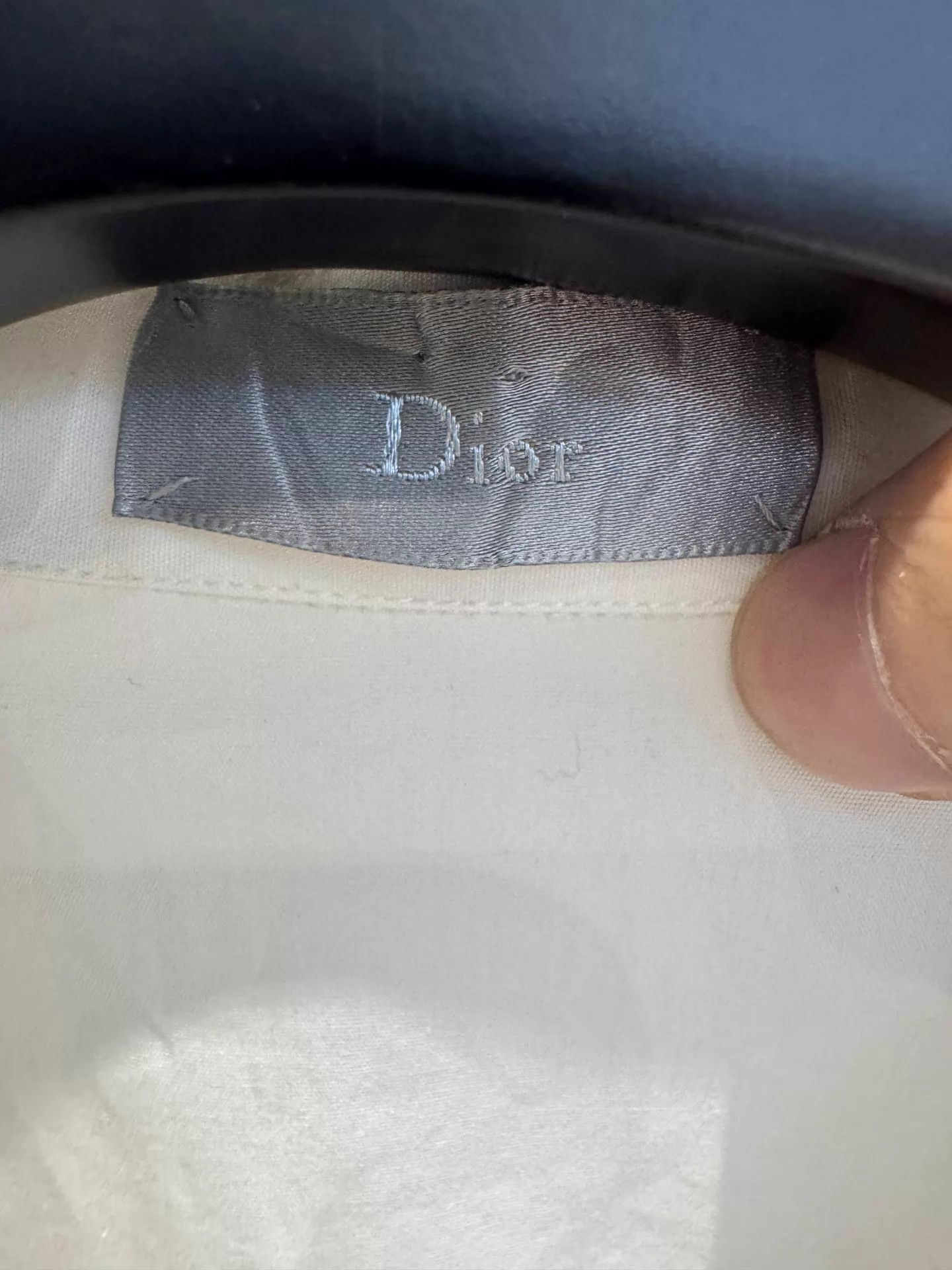 Dior Dior Men's White Long Sleeve Shirt Size 38 Size US S / EU 44-46 / 1 - 2 Thumbnail