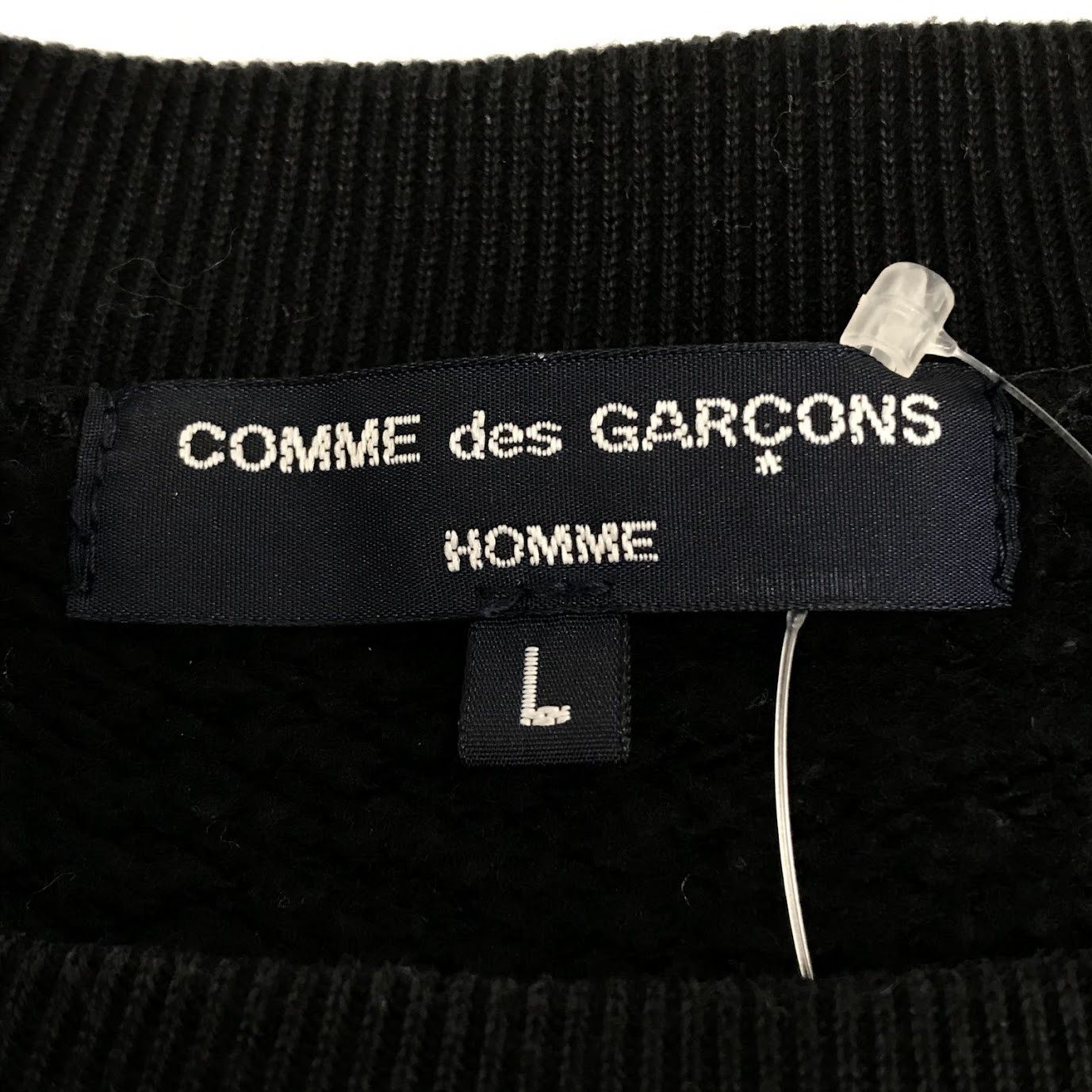 Comme des Garcons Homme Sweatshirt Brushed fleece nylon twill long sleeve Black Size US L / EU 52-54 / 3 - 4 Thumbnail