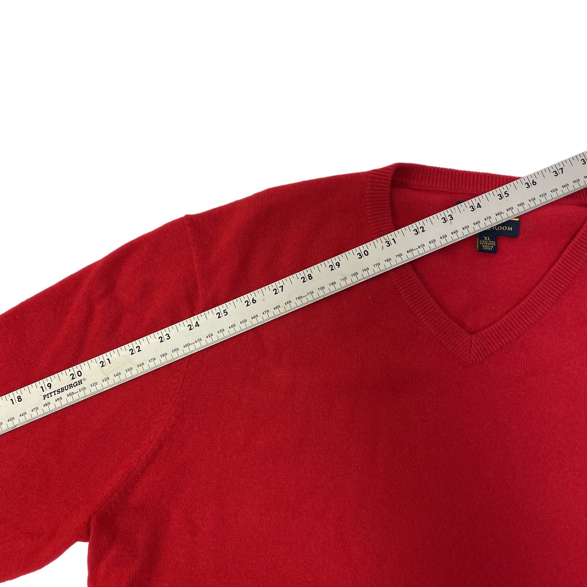 Club Room Club Room V NECK Pullover Jumper 2-Ply 100% CASHMERE Sweater Size US XL / EU 56 / 4 - 6 Thumbnail