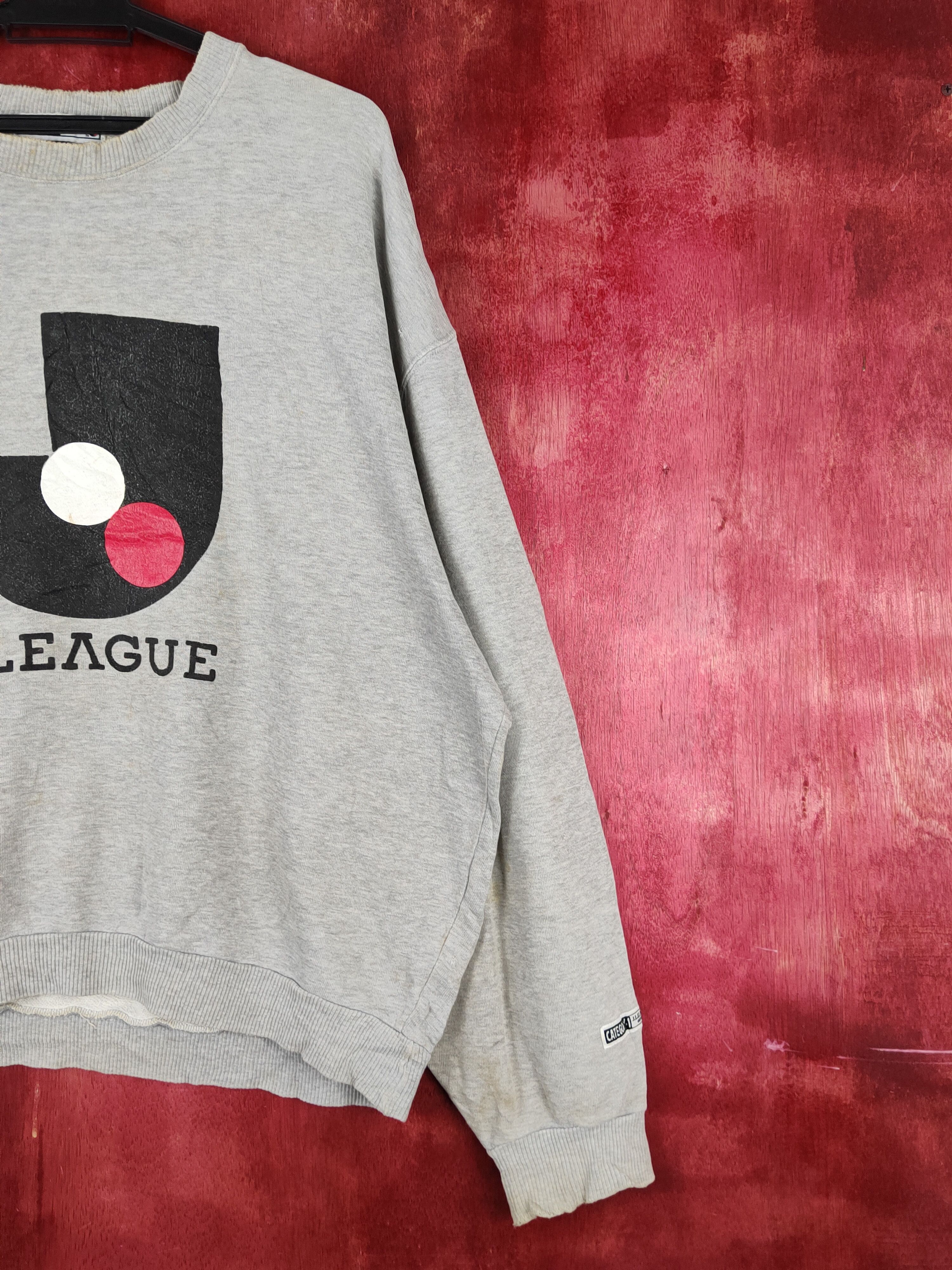 Japanese Brand J.League official vintage distress ripped Sweatshirt #S1358 Size US XL / EU 56 / 4 - 5 Thumbnail