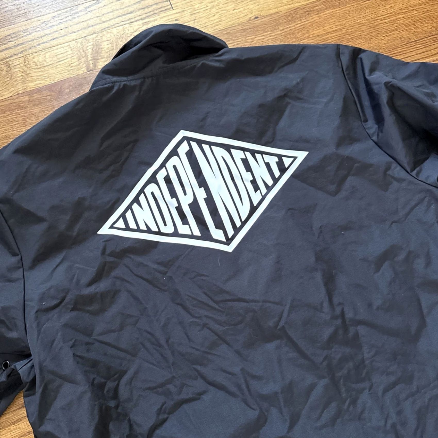 Vintage Independent Mono Summit Black Coaches Jacket XL Mens C20 Windbreaker Size US XL / EU 56 / 4 - 4 Thumbnail