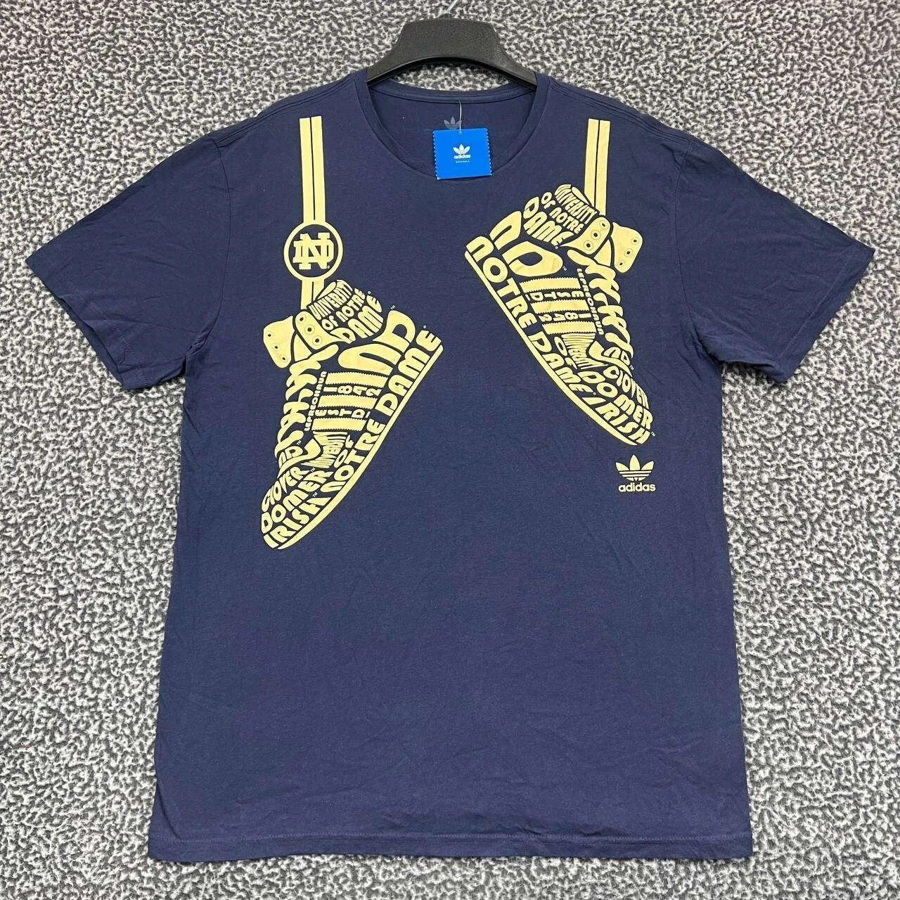 Adidas Notre Dame Fighting Irish Shirt Men Adidas Short Sleeve XL Size US XL / EU 56 / 4 - 1 Thumbnail