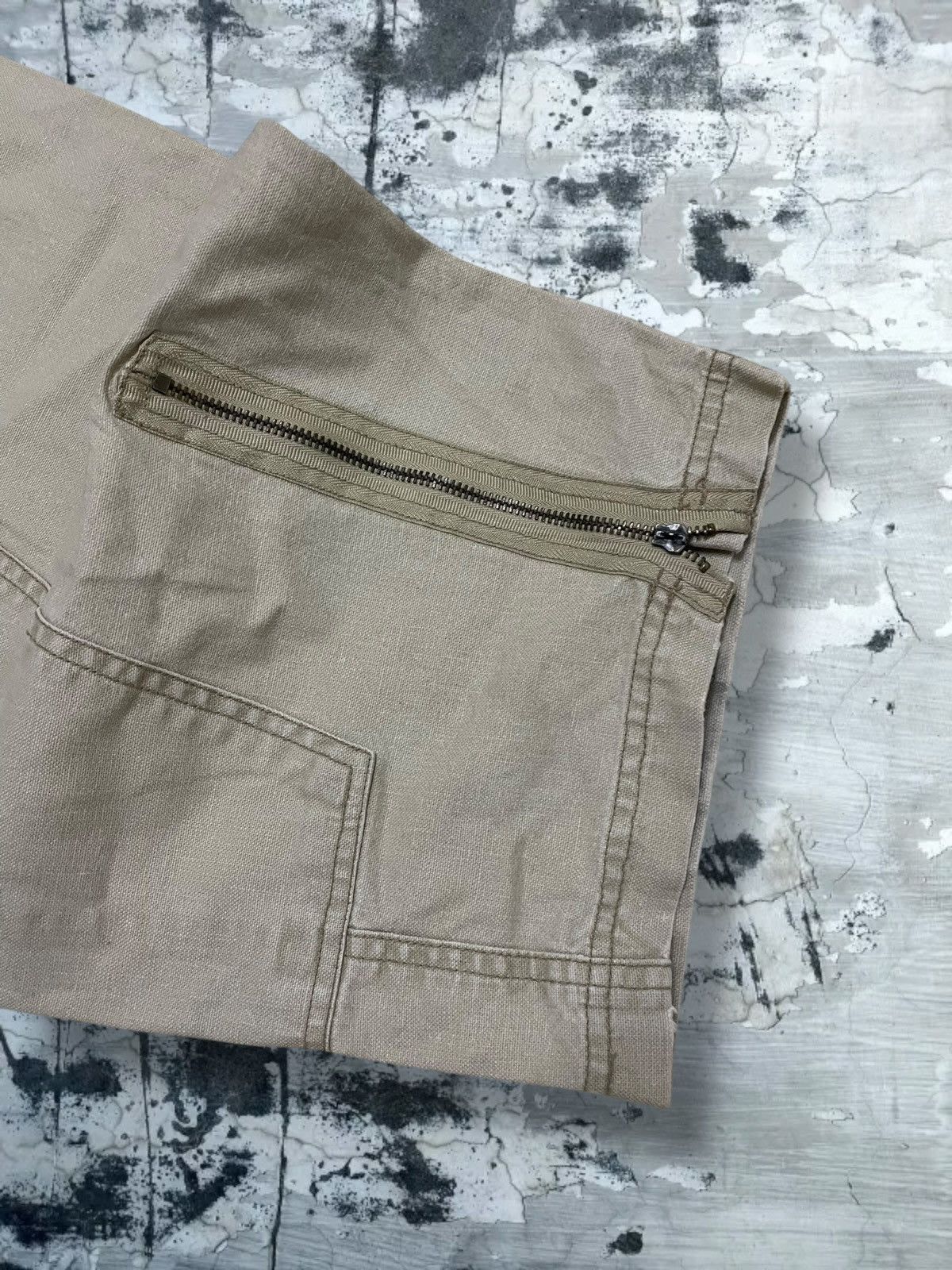 Japanese Brand Vintage 1990s Og Japan Designer OTB Tactical War Baggy Pant Size US 31 - 8 Thumbnail