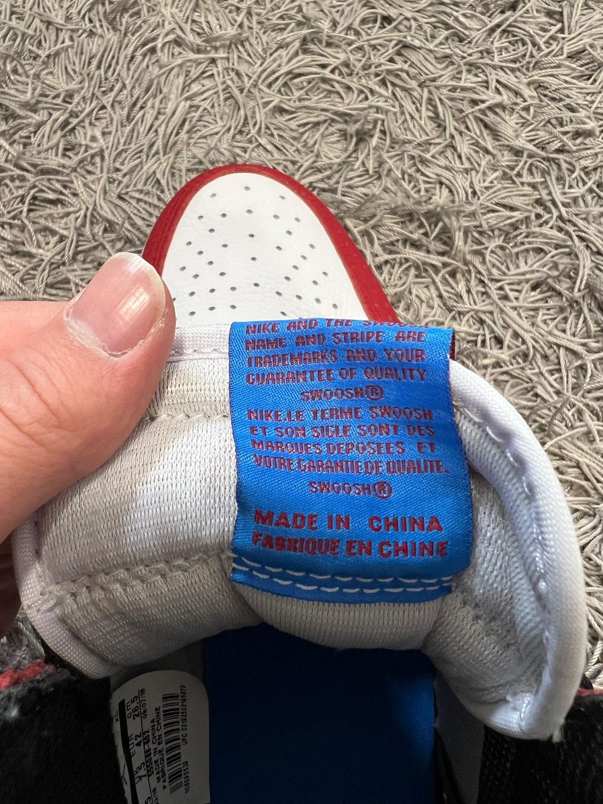 Nike Jordan 1 Retro High Spider Man Origin Story Size US 8.5 / EU 41-42 - 8 Thumbnail