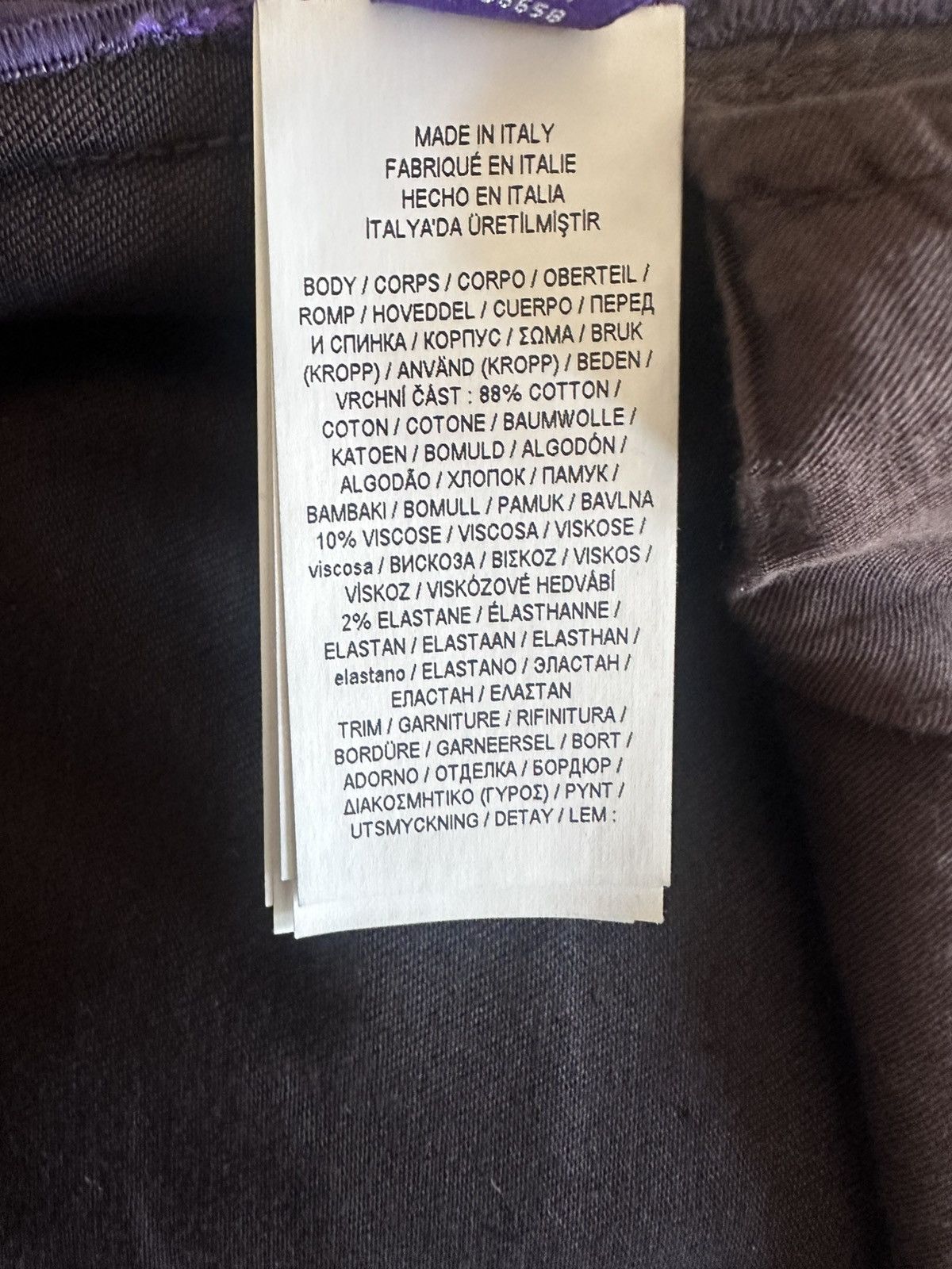 Ralph Lauren Purple Label Slim fit brown velvet purple label pants Size US 32 / EU 48 - 4 Thumbnail