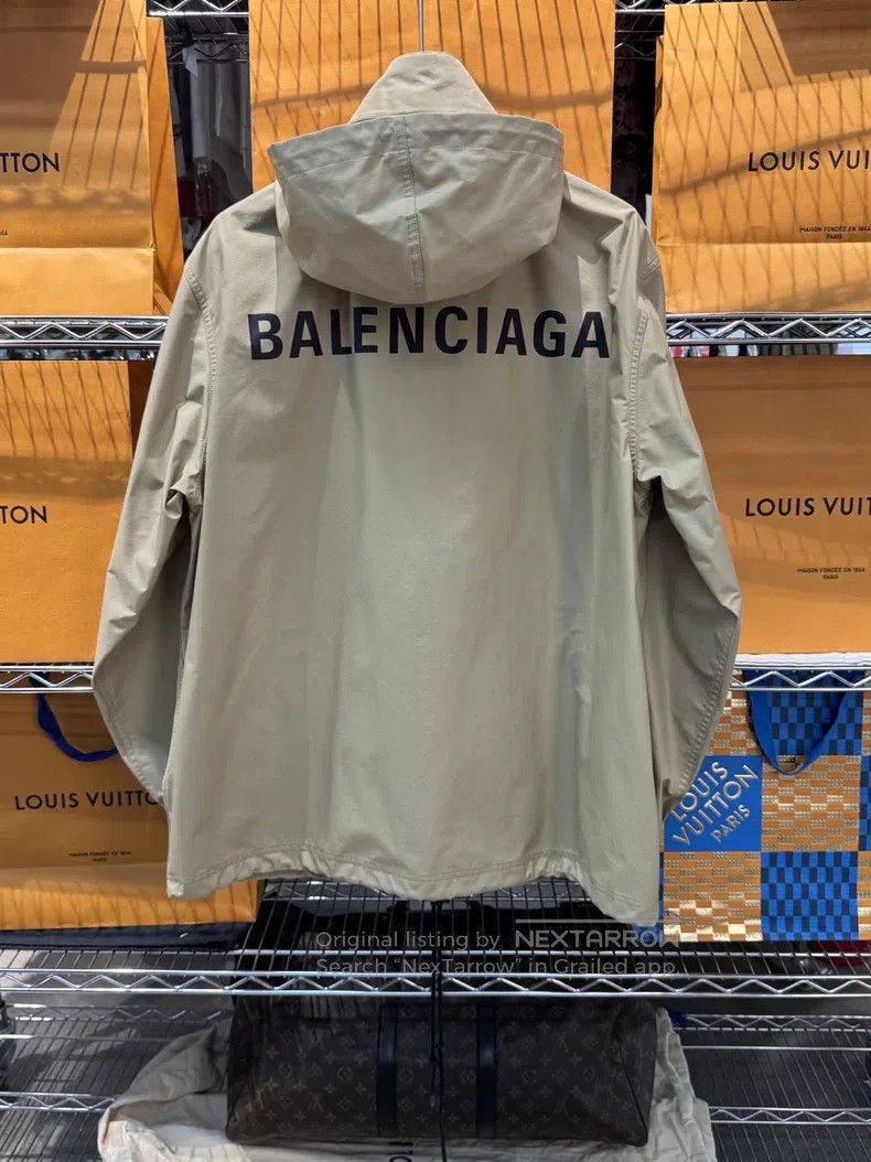 Balenciaga Balenciaga Khaki Windbreaker Jacket Size XS / US 0-2 / IT 36-38 - 4 Thumbnail