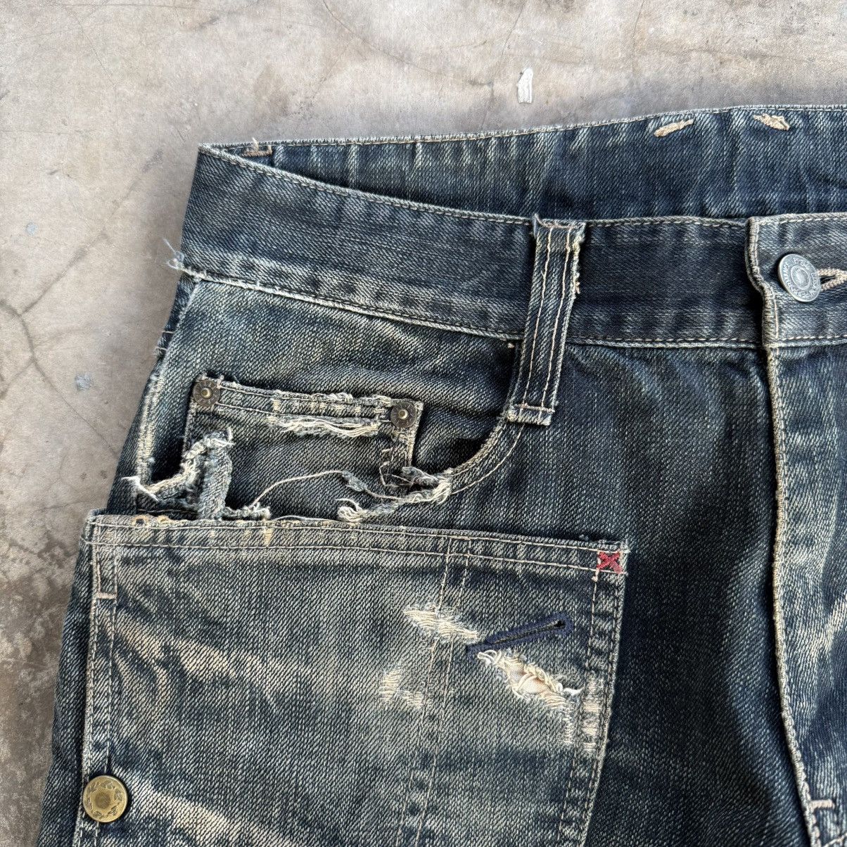 PPFM W31 Vintage PPFM The Desert Fox Rusty Distressed Denim Jeans Size US 31 - 6 Thumbnail