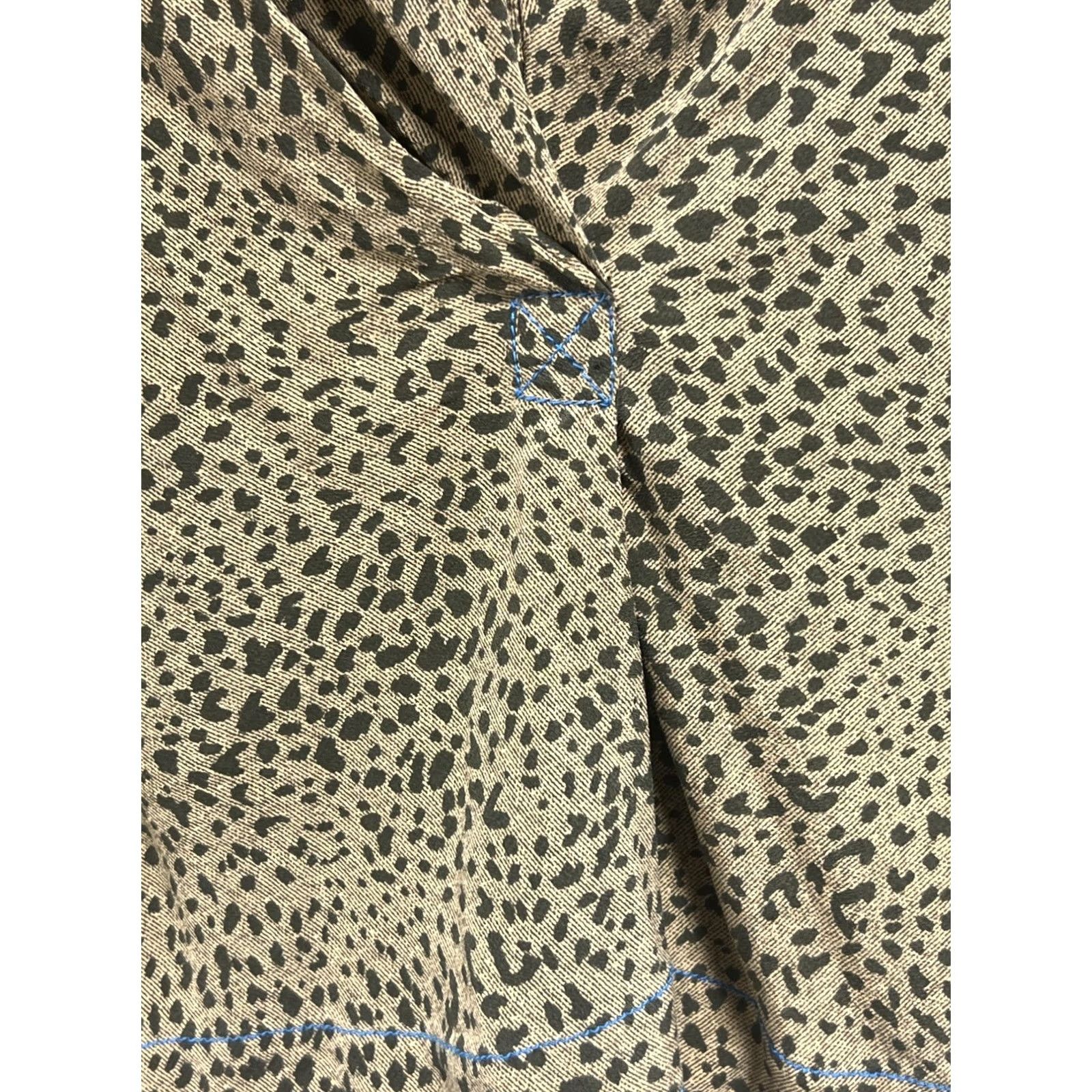 Rag & Bone rag & bone Animal Print Blouse Green Black Draped Cowl Neck Pullover PS Petite Pullover Blouse Women Multicolor Animal Print ailors? Size S / US 4 / IT 40 - 7 Thumbnail