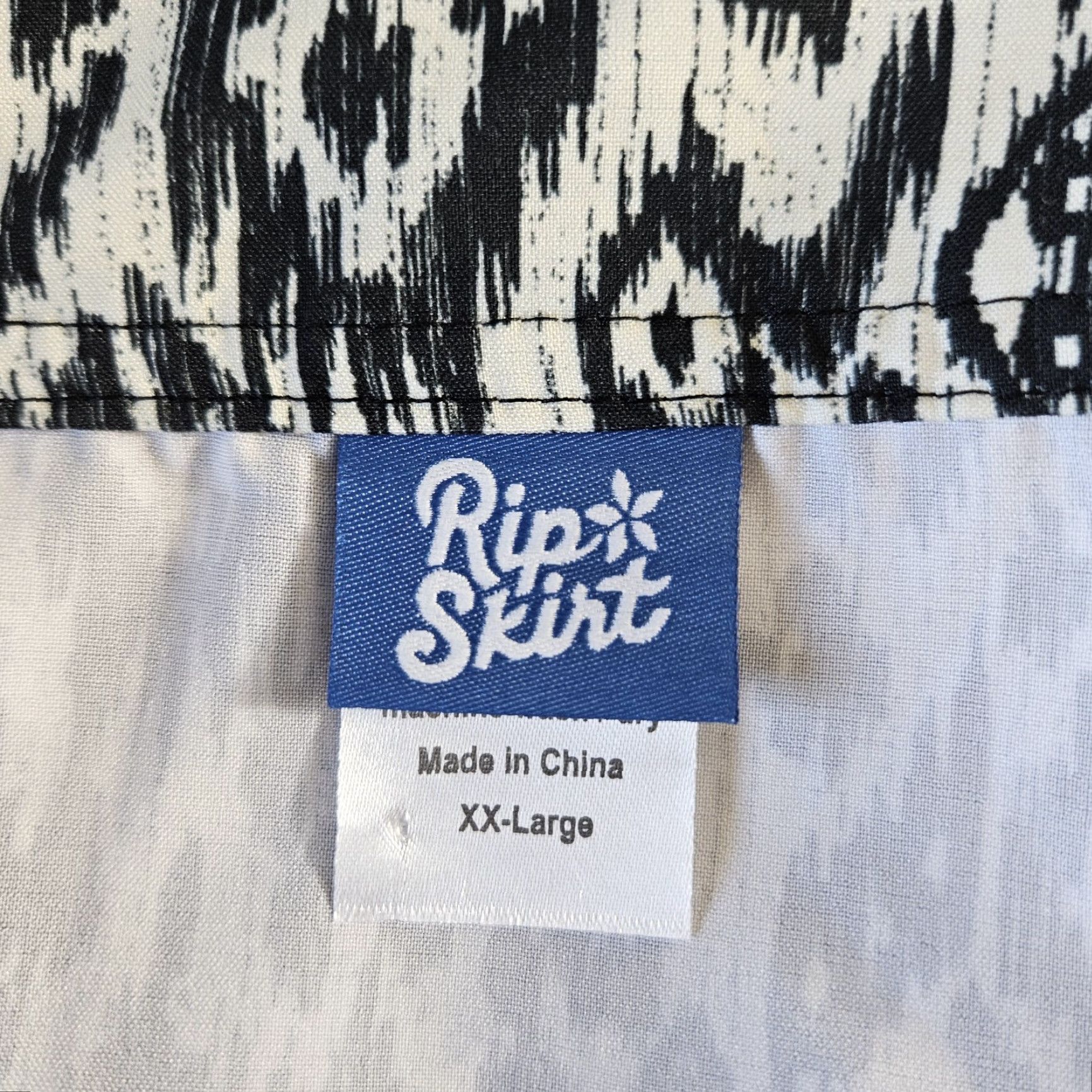 VINTAGE Rip Skirt Women's Wrap Skirt 2XL Black Pockets Knee Length