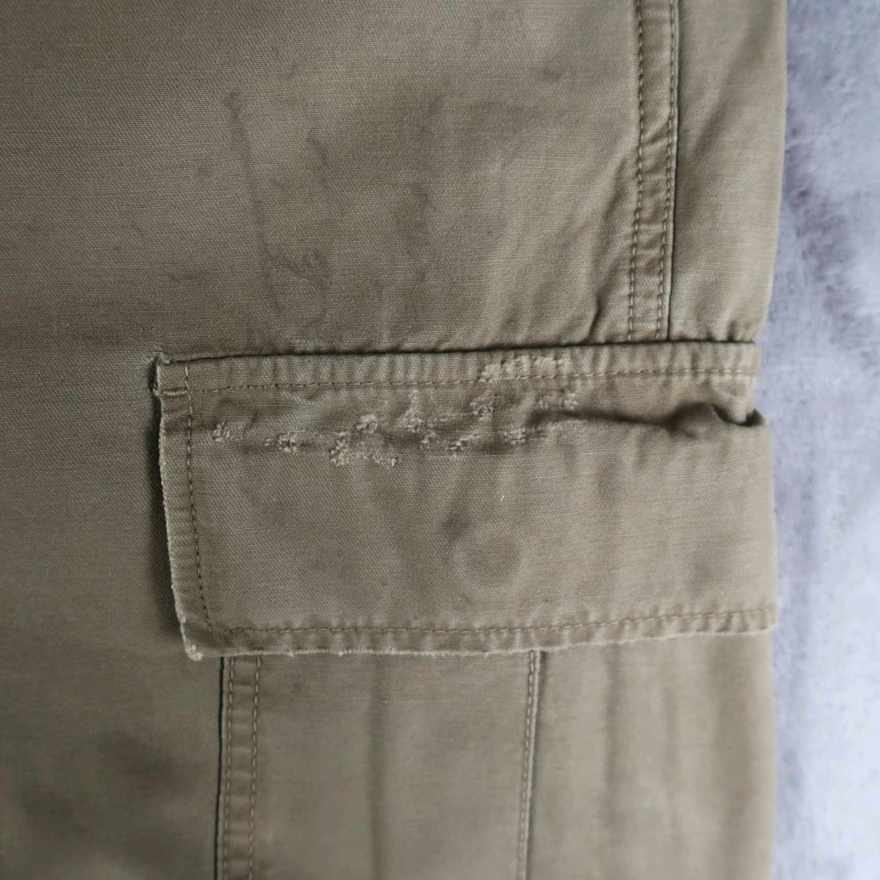 Levi's Levi's LVC Vintage Cargo Pants Men Size 34x34 Green Herringbone Casual Workwear Size US 34 / EU 50 - 5 Thumbnail