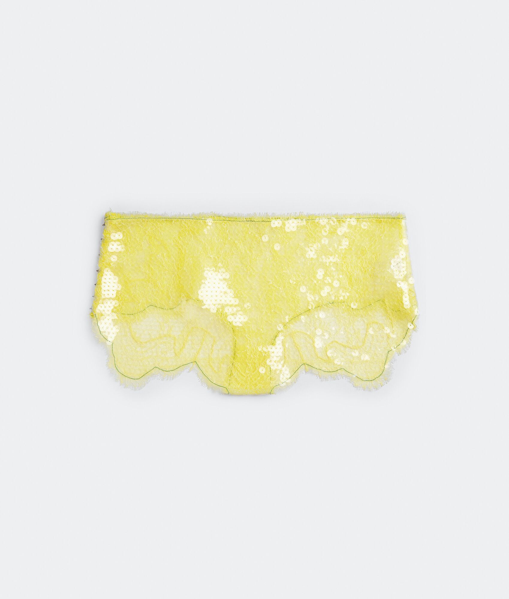 Bottega Veneta o1n1vont1224 Size: S / Floral Lace and Sequins Briefs Yellow Size ONE SIZE - 2 Thumbnail