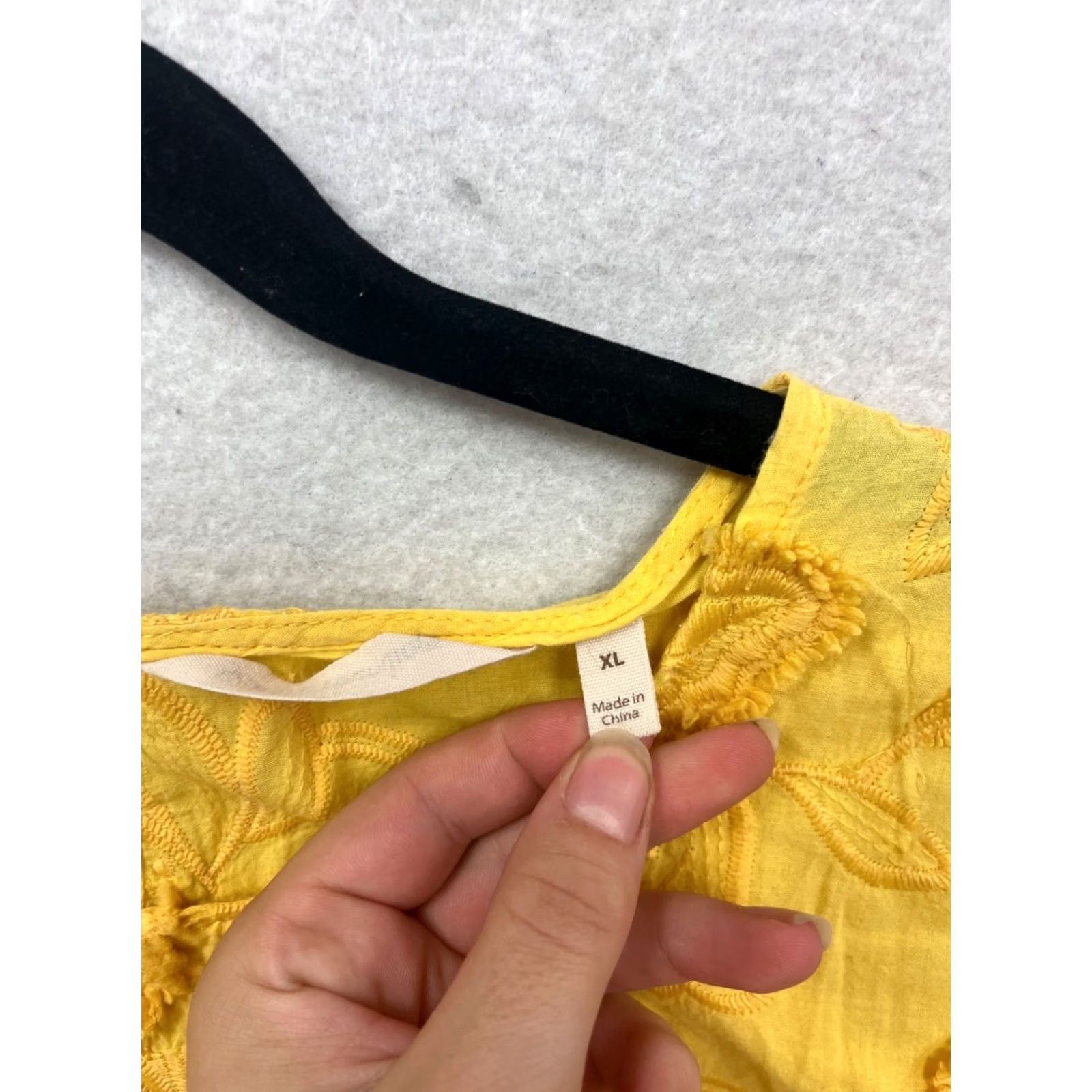 Soft Surroundings Soft Surroundings Tank Yellow Embroidered Floral Sleeveless XL Womens Size XL / US 12-14 / IT 48-50 - 4 Thumbnail