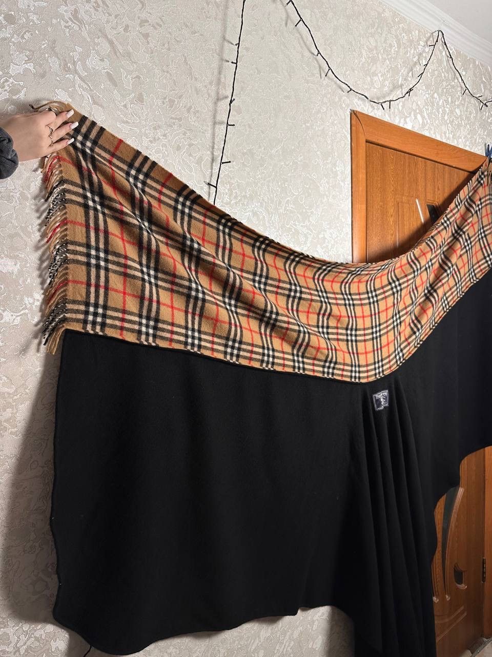 Burberry Burberrys Vintage Nova Check Lambswool Cape Poncho Rare Size ONE SIZE - 12 Thumbnail