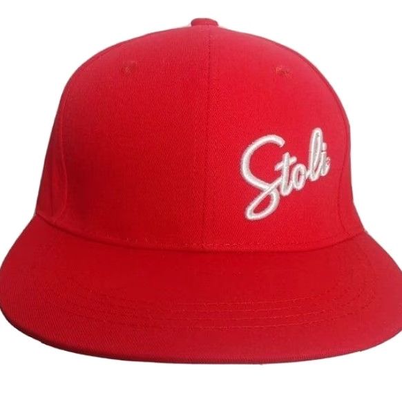 Vintage VINTAGE Stoli Liquor Flat Brim Cap Men One Size Red Embroidered Snapback Liquor Spirits Bartending Size ONE SIZE - 2 Thumbnail