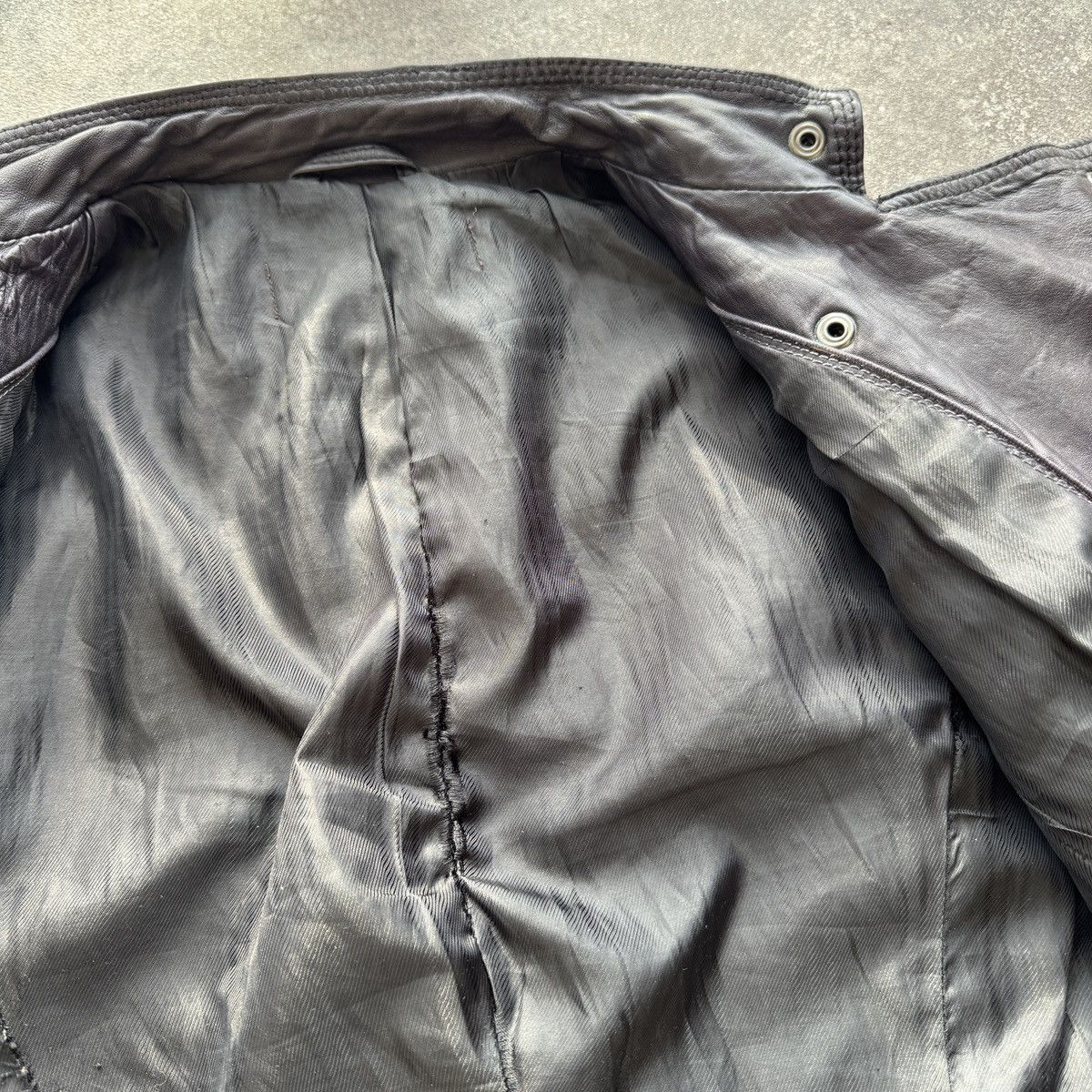Hysteric Glamour Avant Garde Vintage Zip Details Biker Leather Jacket Size M / US 6-8 / IT 42-44 - 13 Thumbnail