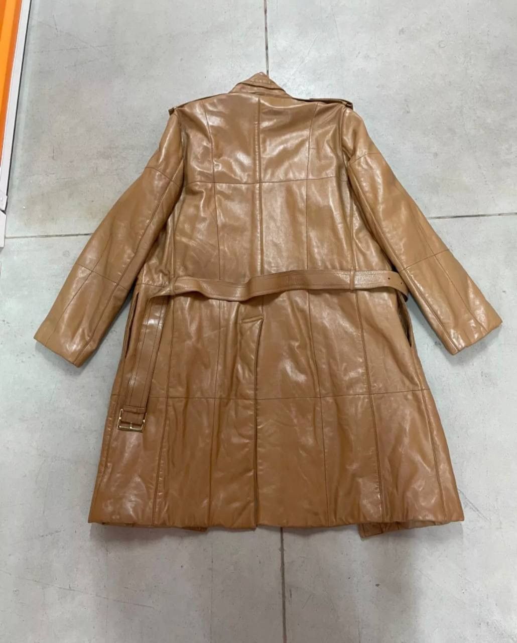 Gucci Runway Open 2001 Vintage GUCCI Leather Trench Coat Jacket Size US M / EU 48-50 / 2 - 5 Thumbnail