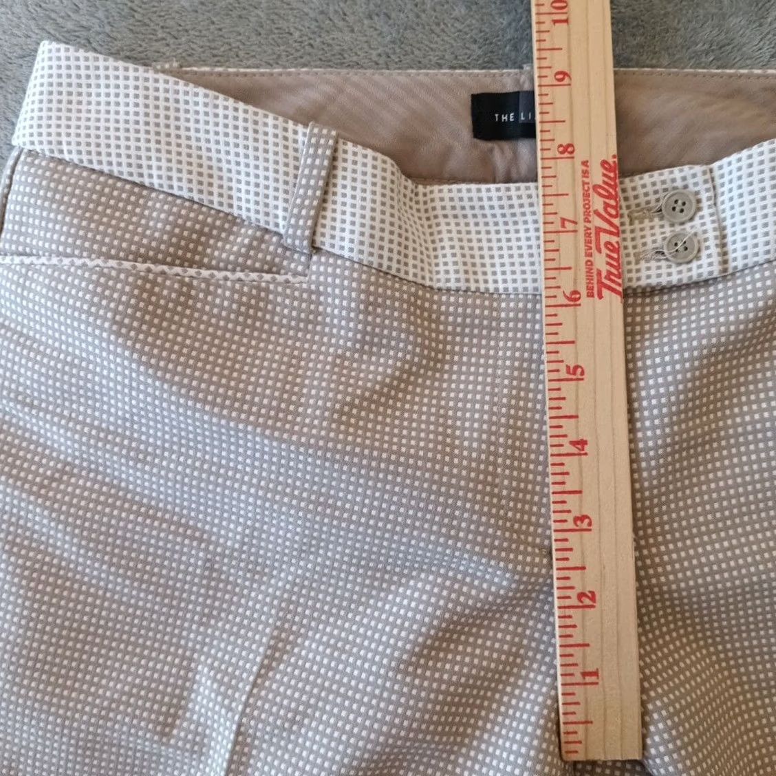 Vintage The Limited Womens Ankle Pants Size 2 Gray Geometric Low Rise 30x25.5 Size 26" / US 2 / IT 38 - 4 Thumbnail