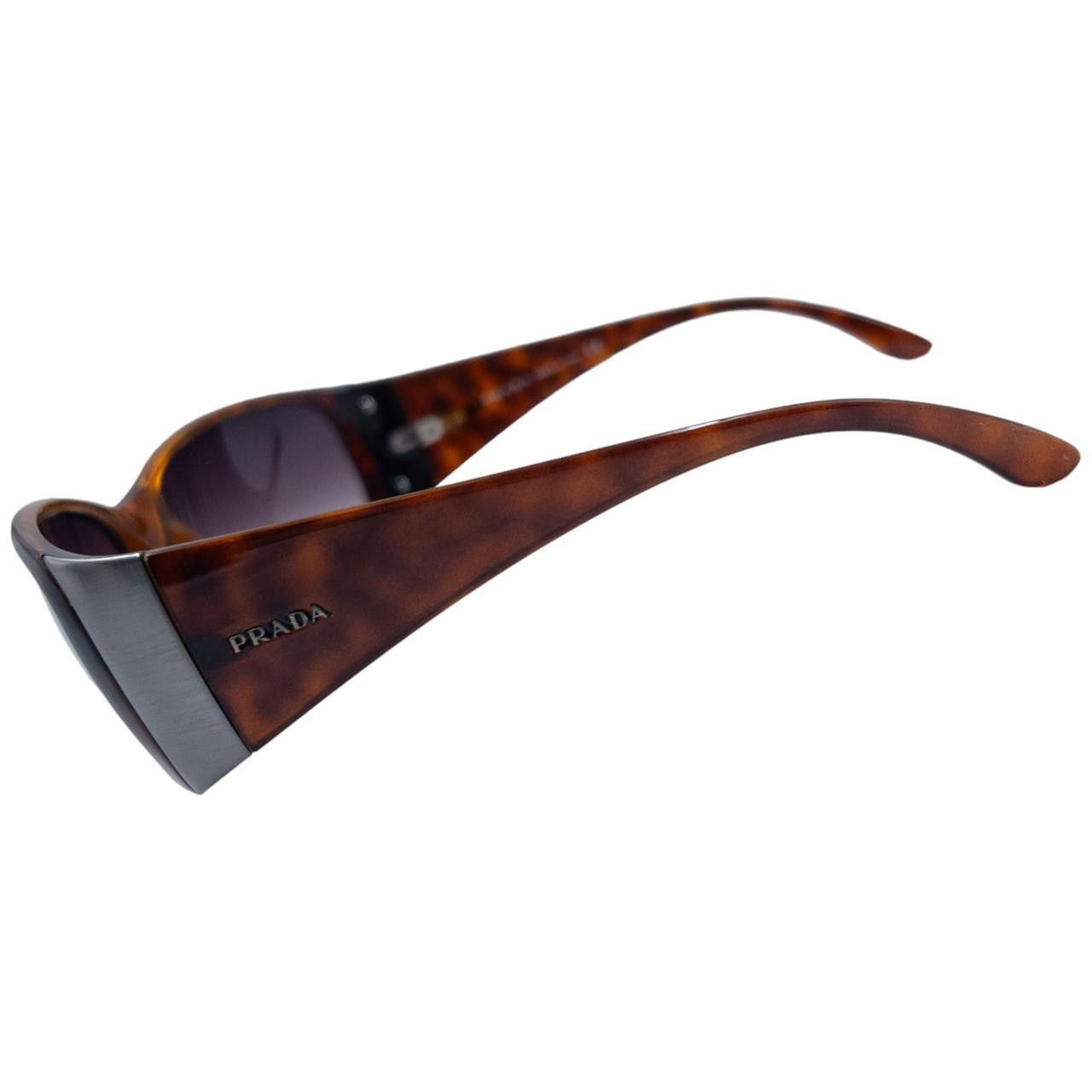 Prada Vintage Prada Tortoise Shell Sunglasses Size ONE SIZE - 4 Thumbnail