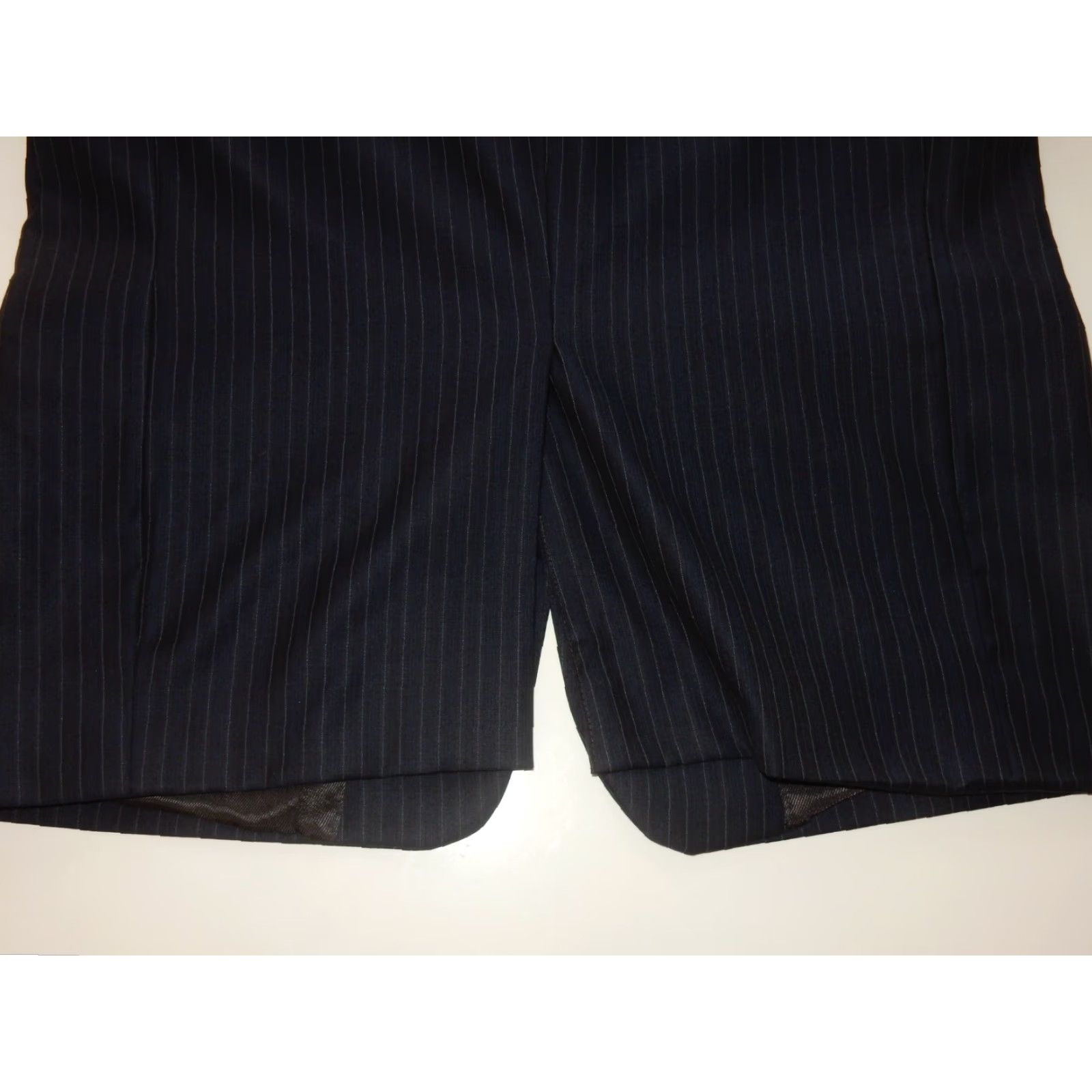 Loro Piana Daniel Cremieux Men's Suit 2 Piece Blue Wool Striped 42 Regular 42 Jacket 29x? Pants - Loro Piana Fabric (Note: This is not adding new info) Size 42R - 3 Thumbnail
