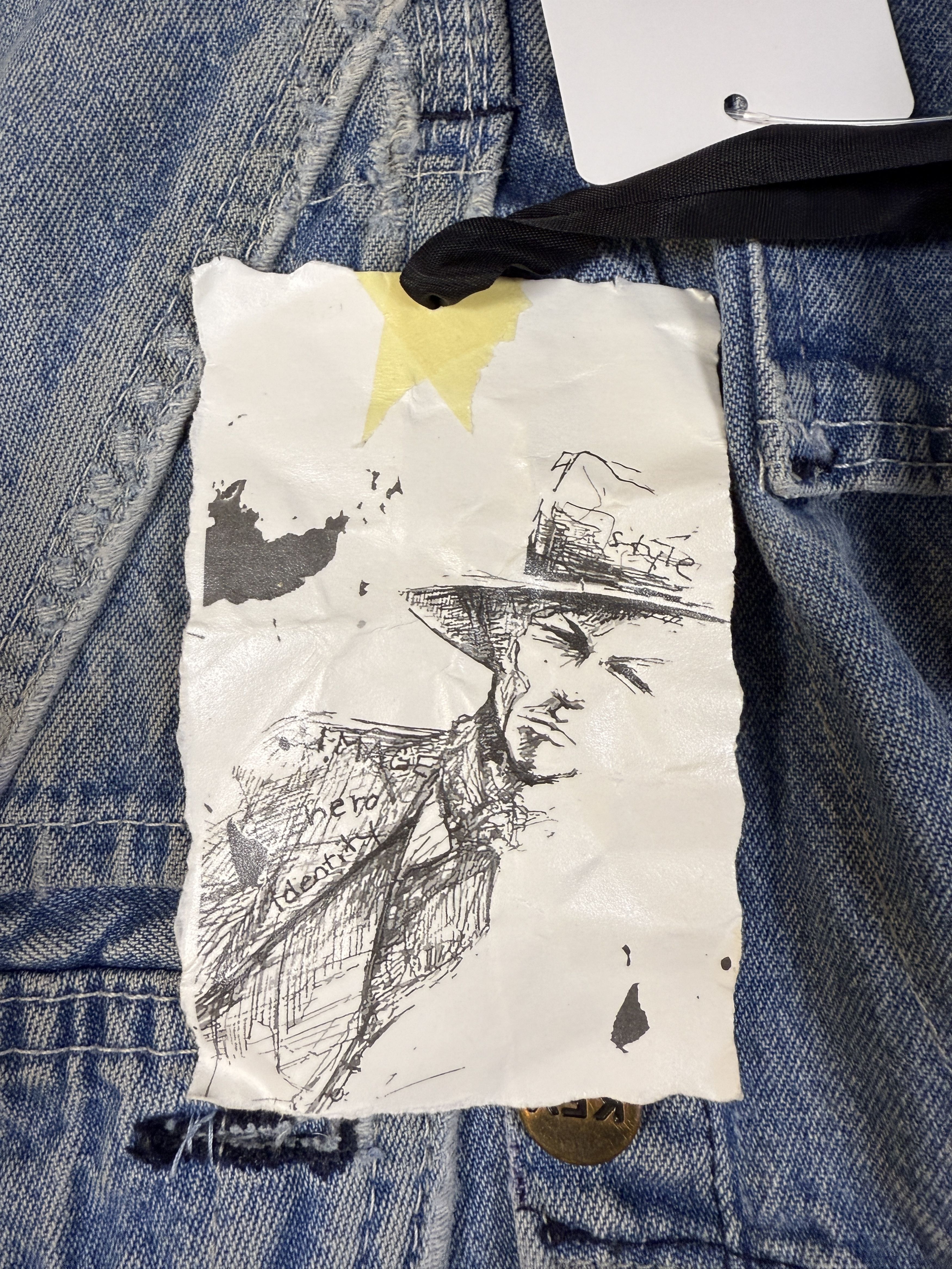Greg Lauren $1495 Greg Lauren Mixed Vintage Denim Western Zip Studio Size US XL / EU 56 / 4 - 10 Thumbnail
