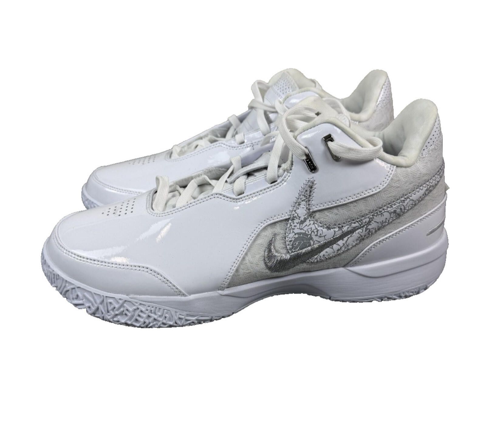 Nike Size 12 - Nike Zoom LeBron NXXT Gen AMPD White Silver Size US 12 / EU 45 - 2 Thumbnail