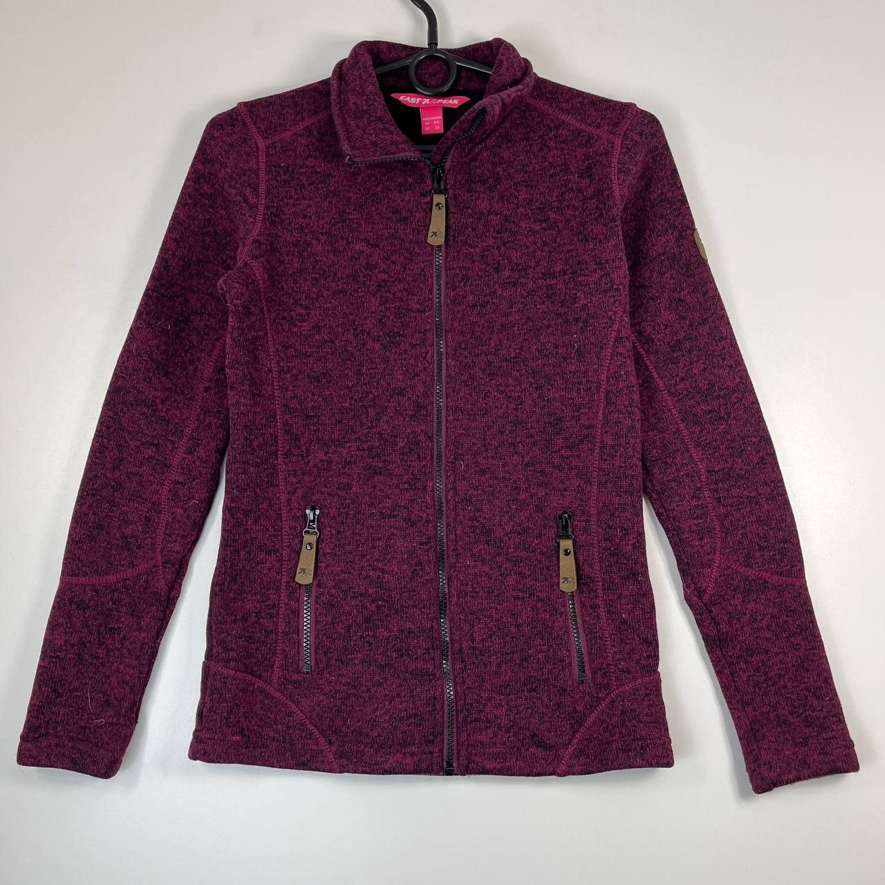 Other Eastpeak Fleece Jacket Full Zip Outdoor Burgundy Womens XS Size XS / US 0-2 / IT 36-38 - 1 Thumbnail