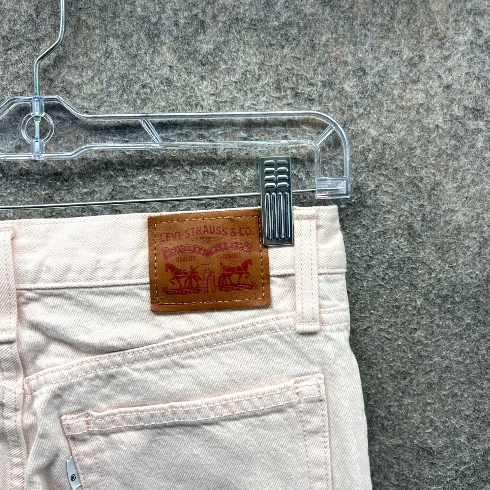Levi's Levi's 501 Jeans Womens 27 Pink High Rise Straight Leg Button Fly Denim Vintage Modern 5-Pocket Womens Levis 501 Series Jeans Size 27" / US 4 / IT 40 - 7 Thumbnail